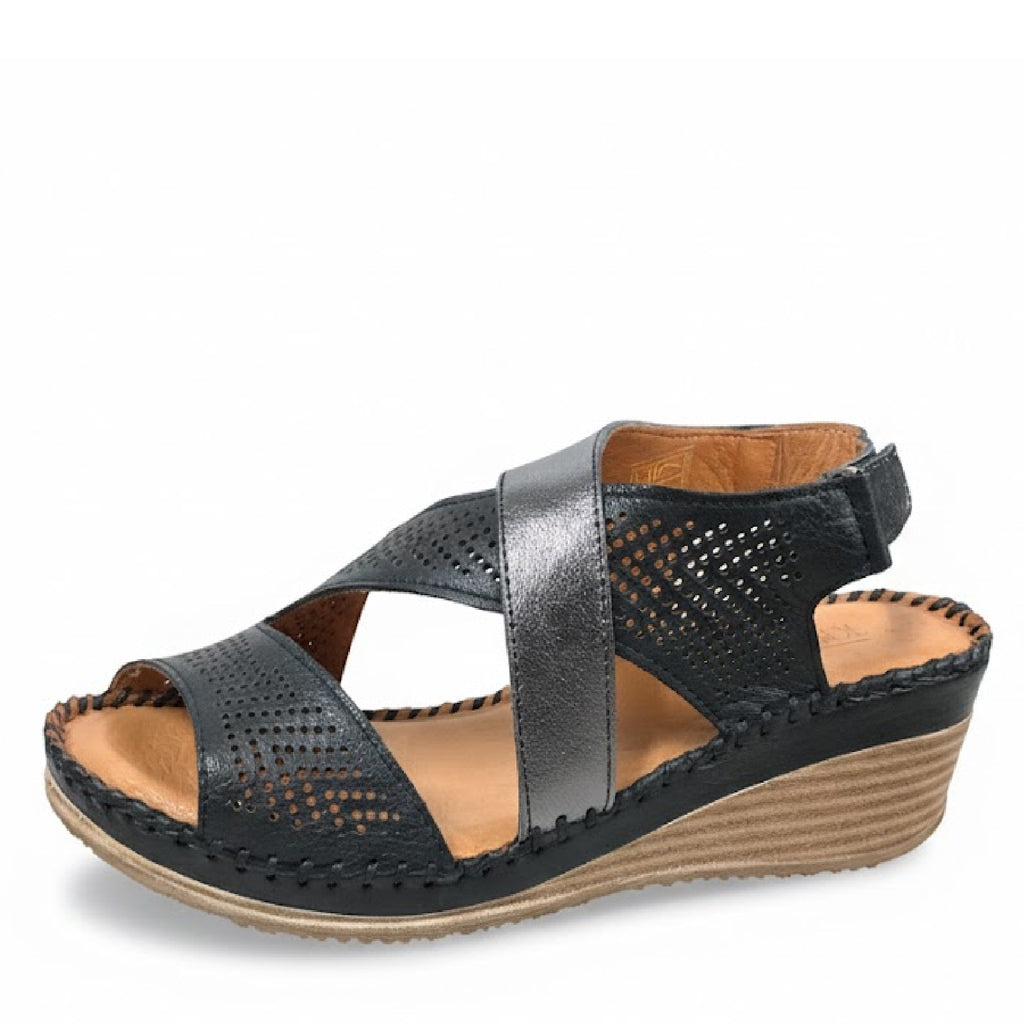 Women's KREMARA Alara Sandal BLACK / PEWTER 006 0623 26-10