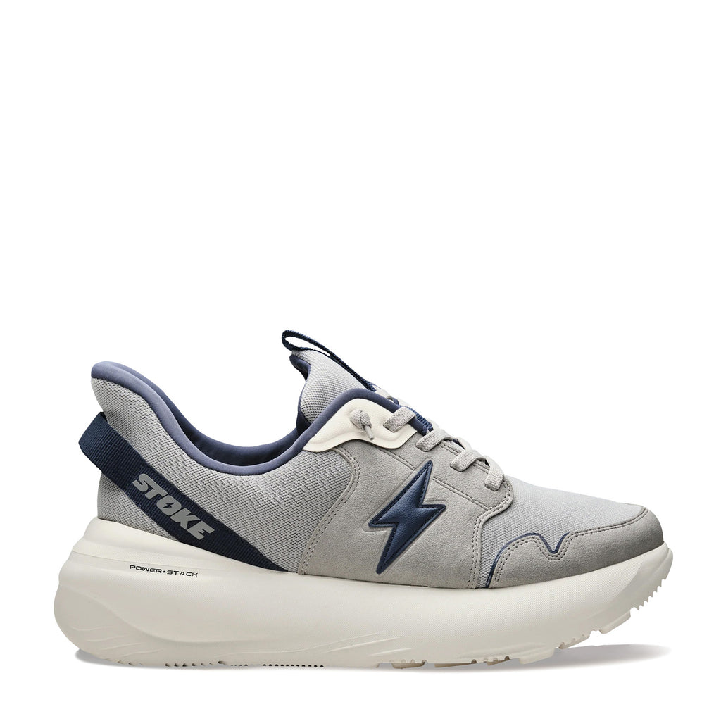 Men's Stoke FO-MO Sneaker - Wide Width GREY NAVY 10000-008