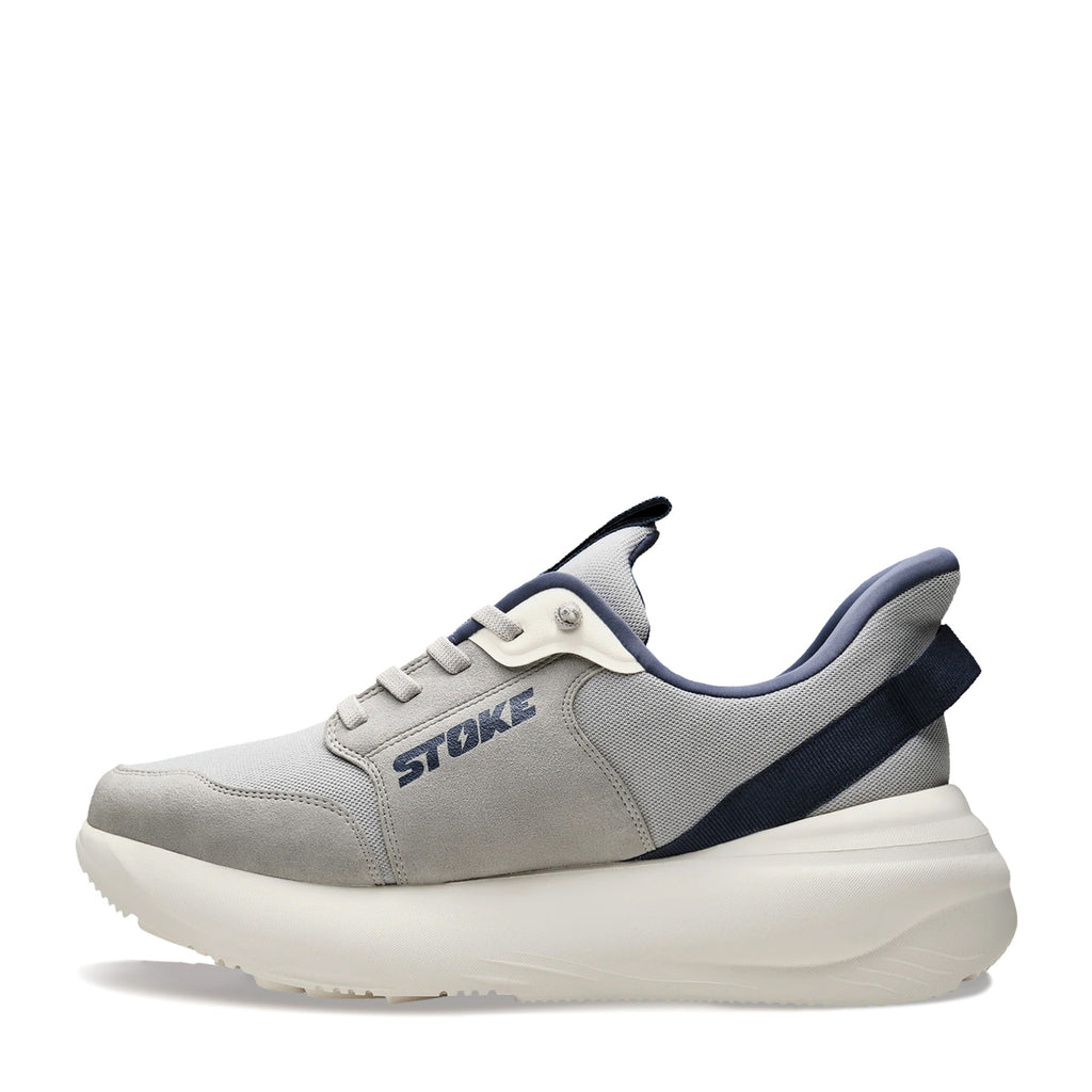 Men's Stoke FO-MO Sneaker - Wide Width GREY NAVY 10000-008