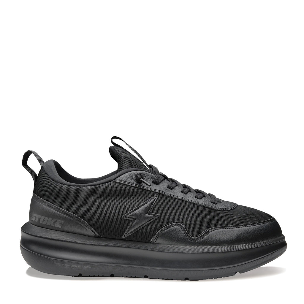 Men's Stoke Versa Sneaker - Wide Width SOLID BLACK 10001-002