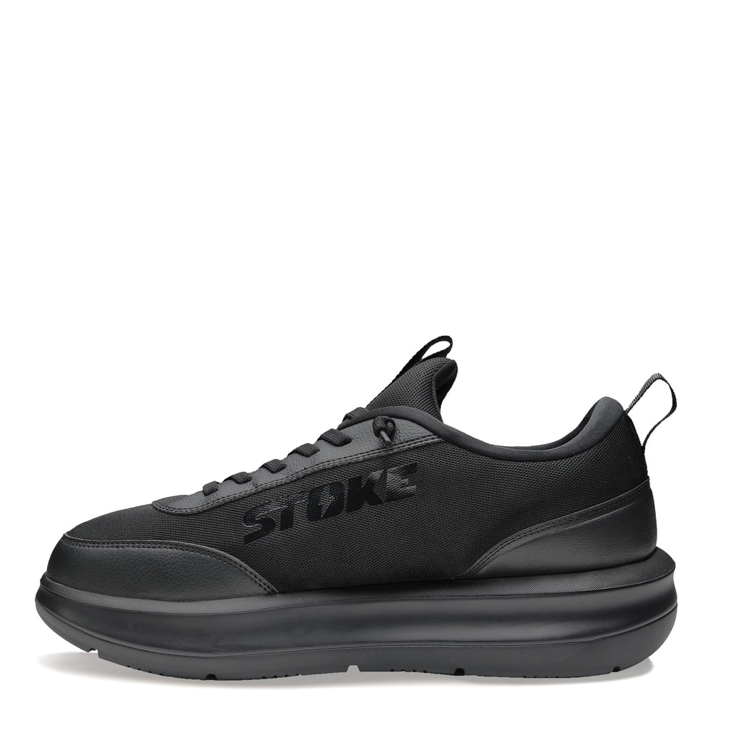 Men's Stoke Versa Sneaker - Wide Width SOLID BLACK 10001-002