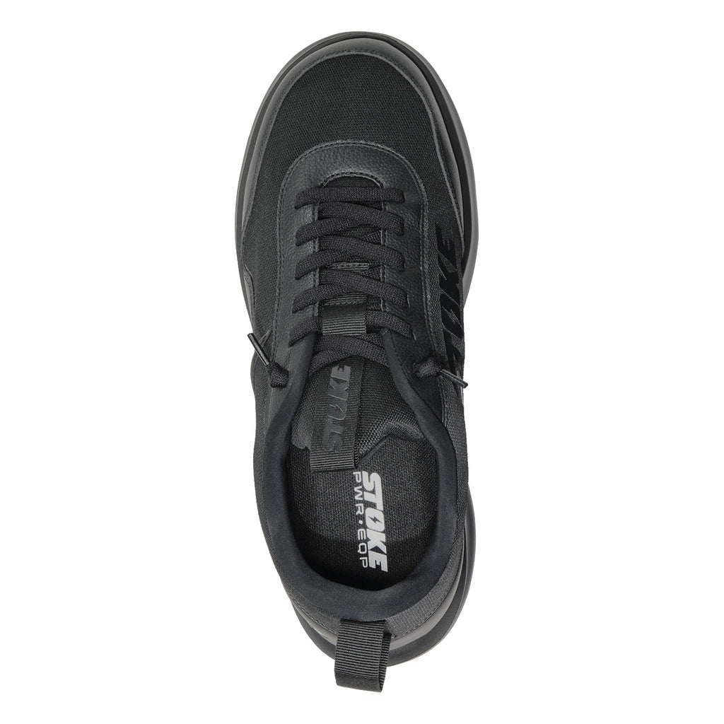 Men's Stoke Versa Sneaker - Wide Width SOLID BLACK 10001-002