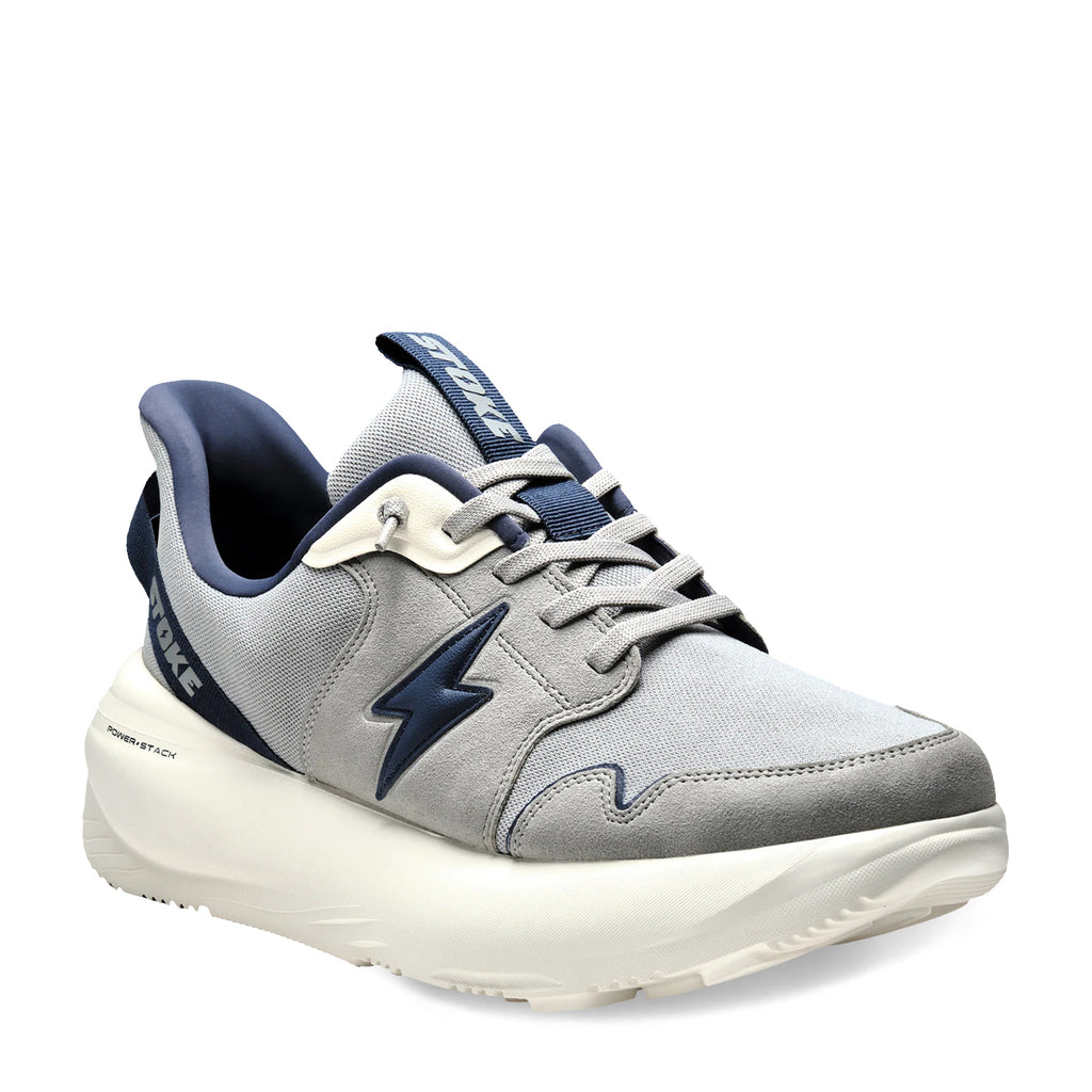 Men's Stoke FO-MO Sneaker - Extra Wide Width GREY NAVY 10002-008