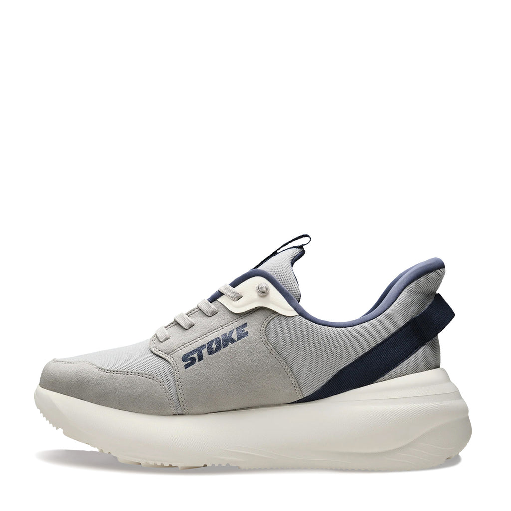 Men's Stoke FO-MO Sneaker - Extra Wide Width GREY NAVY 10002-008