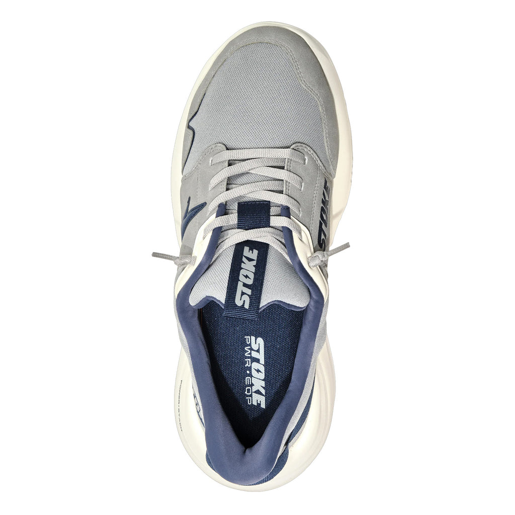 Men's Stoke FO-MO Sneaker - Extra Wide Width GREY NAVY 10002-008