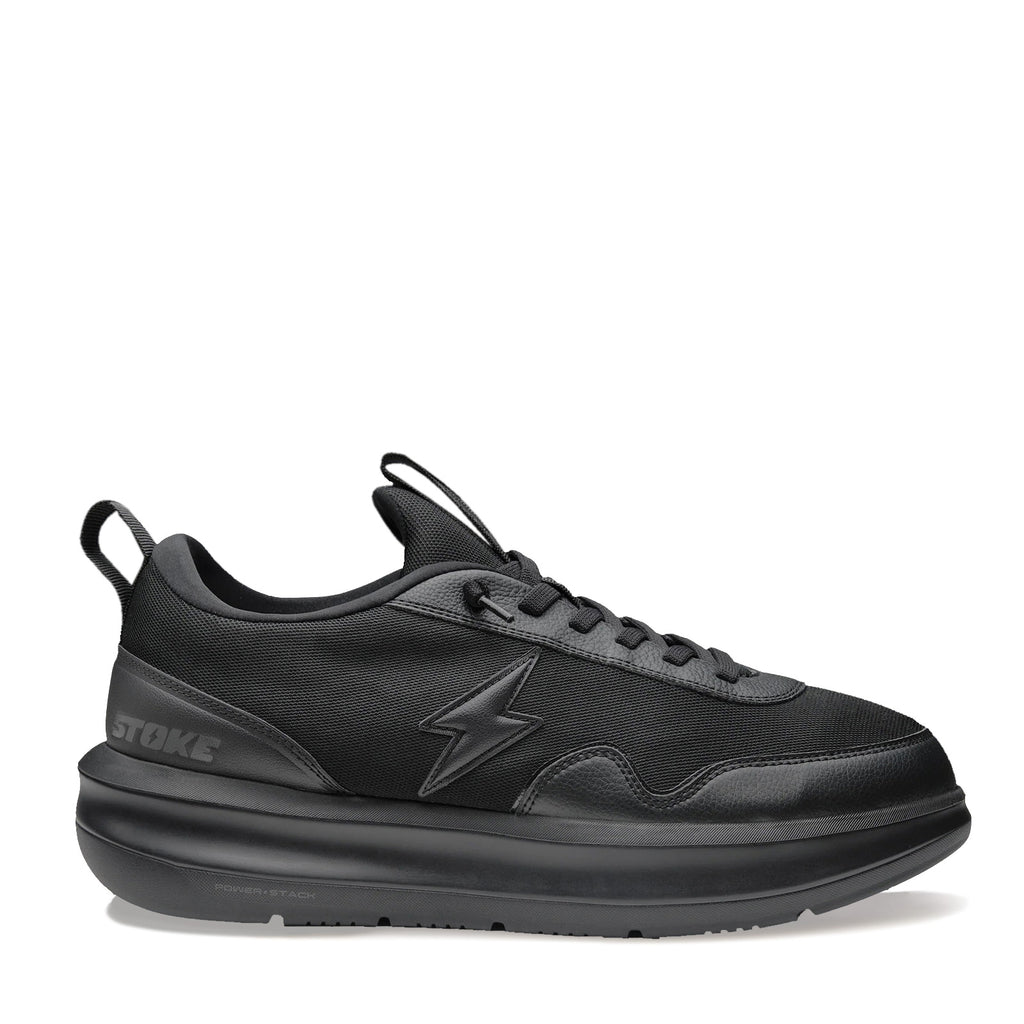 Men's Stoke Versa Sneaker - Extra Wide Width SOLID BLACK 10003-002