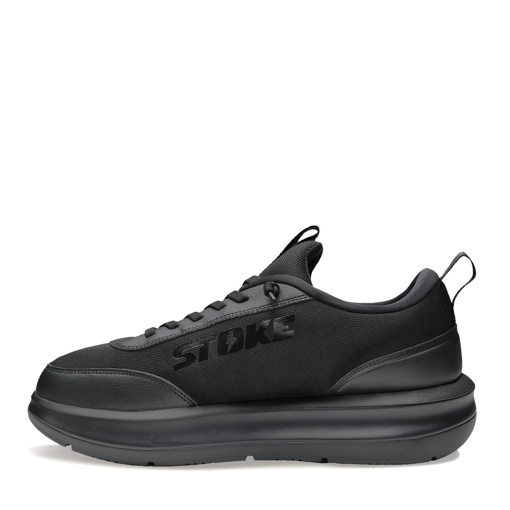 Men's Stoke Versa Sneaker - Extra Wide Width SOLID BLACK 10003-002
