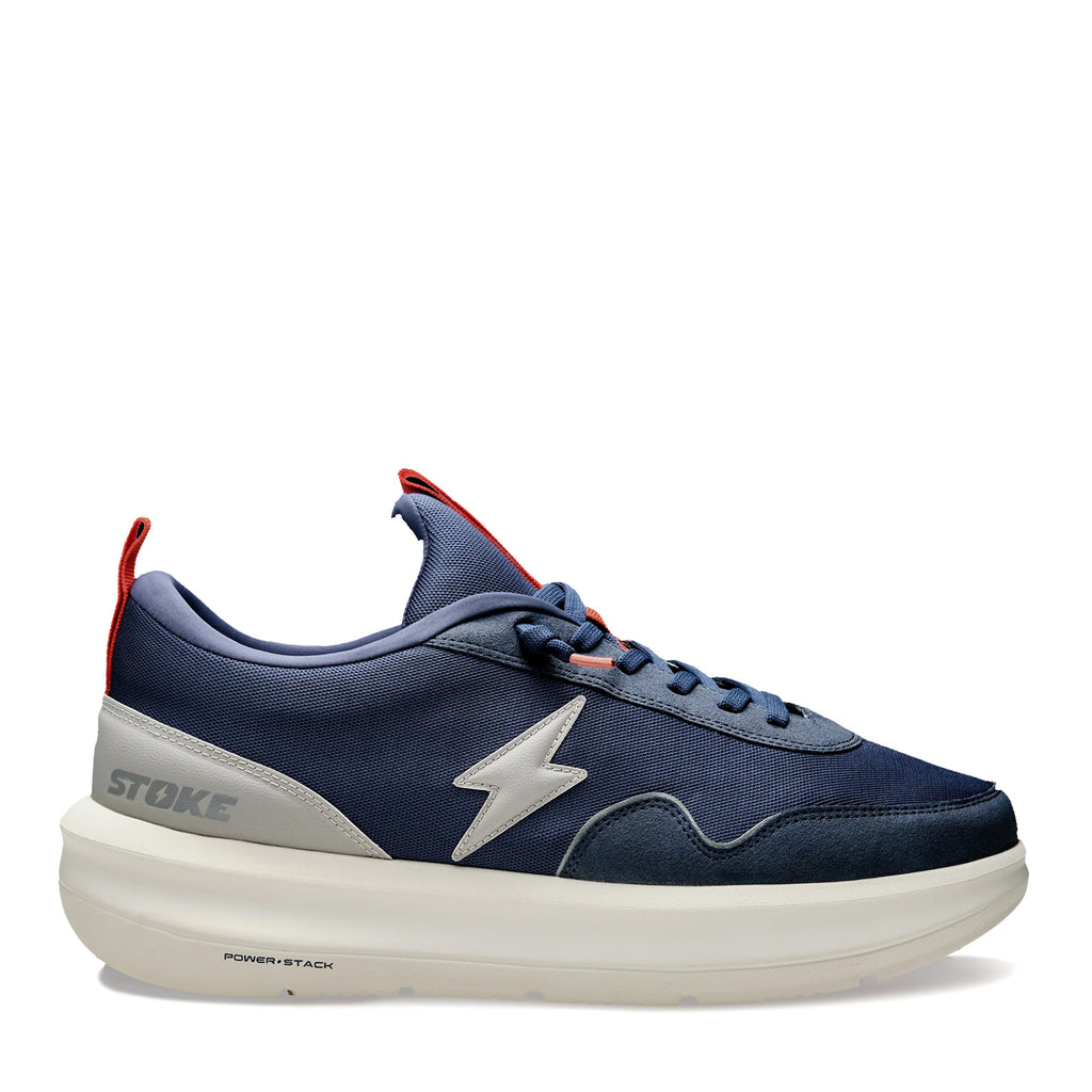 Men's Stoke Versa Sneaker - Extra Wide Width NAVY GRAY 10003-006