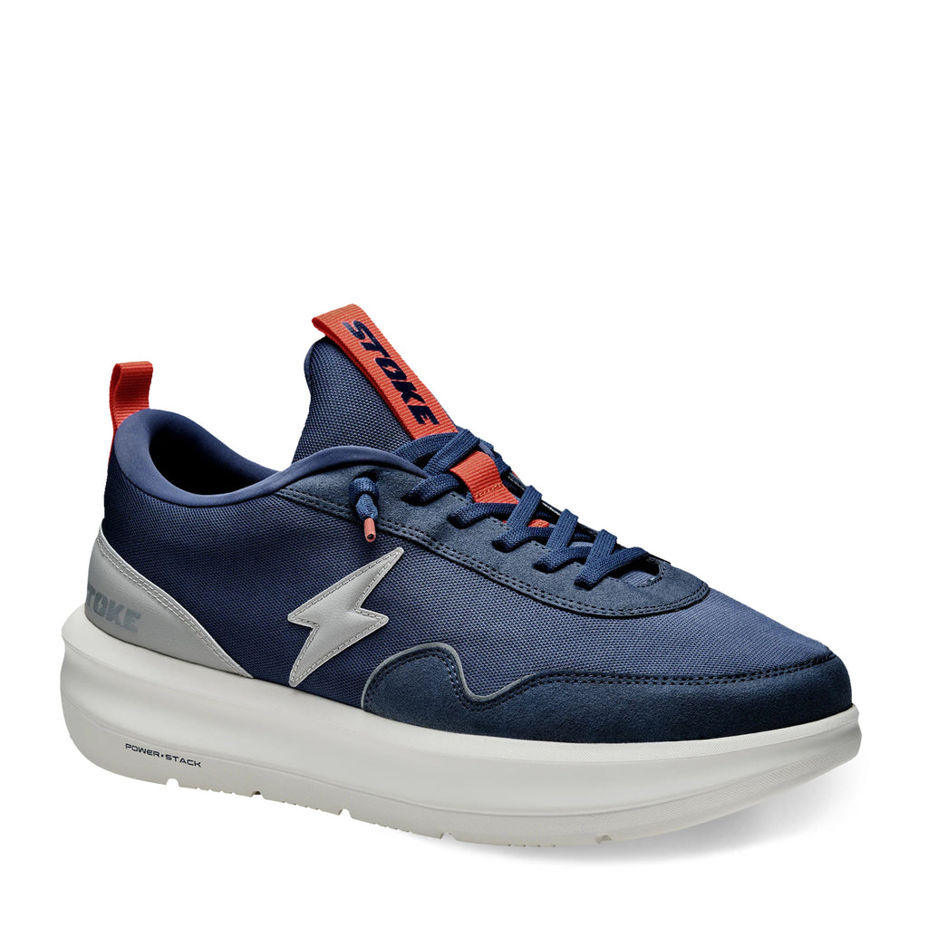 Men's Stoke Versa Sneaker - Extra Wide Width NAVY GRAY 10003-006