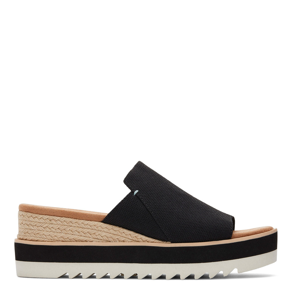 Women's TOMS Diana Mule Sandal - Wide Width BLACK 10021081