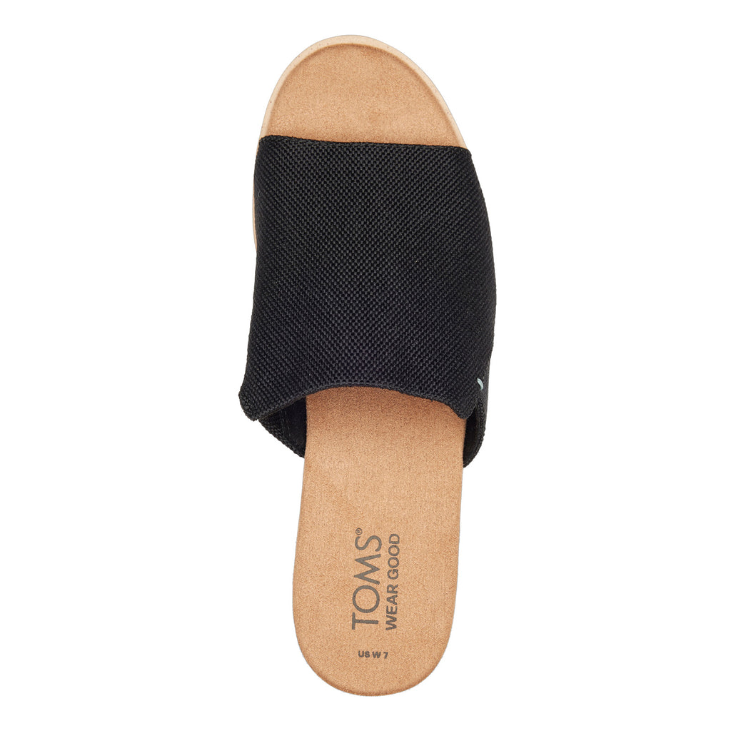 Women's TOMS Diana Mule Sandal - Wide Width BLACK 10021081