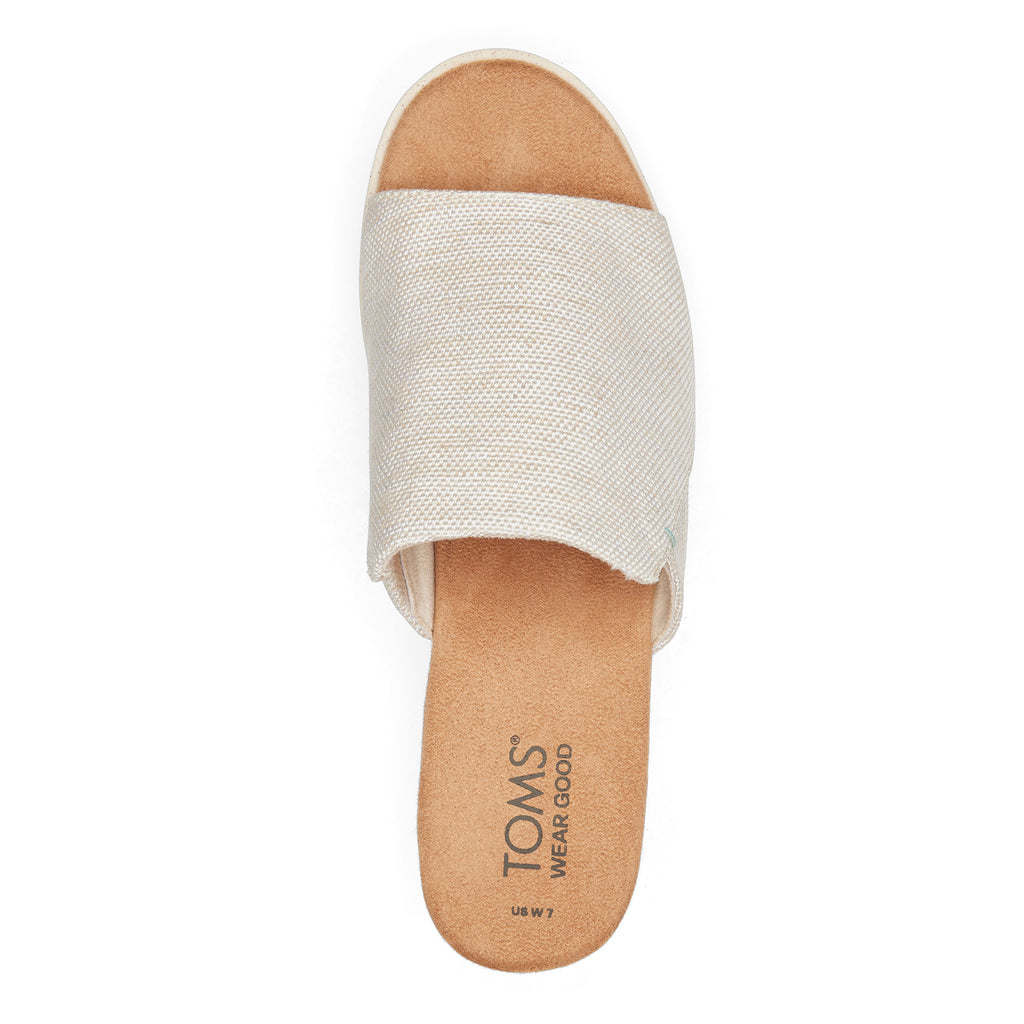 Women's TOMS Diana Mule Sandal - Wide Width NATURAL 10021082