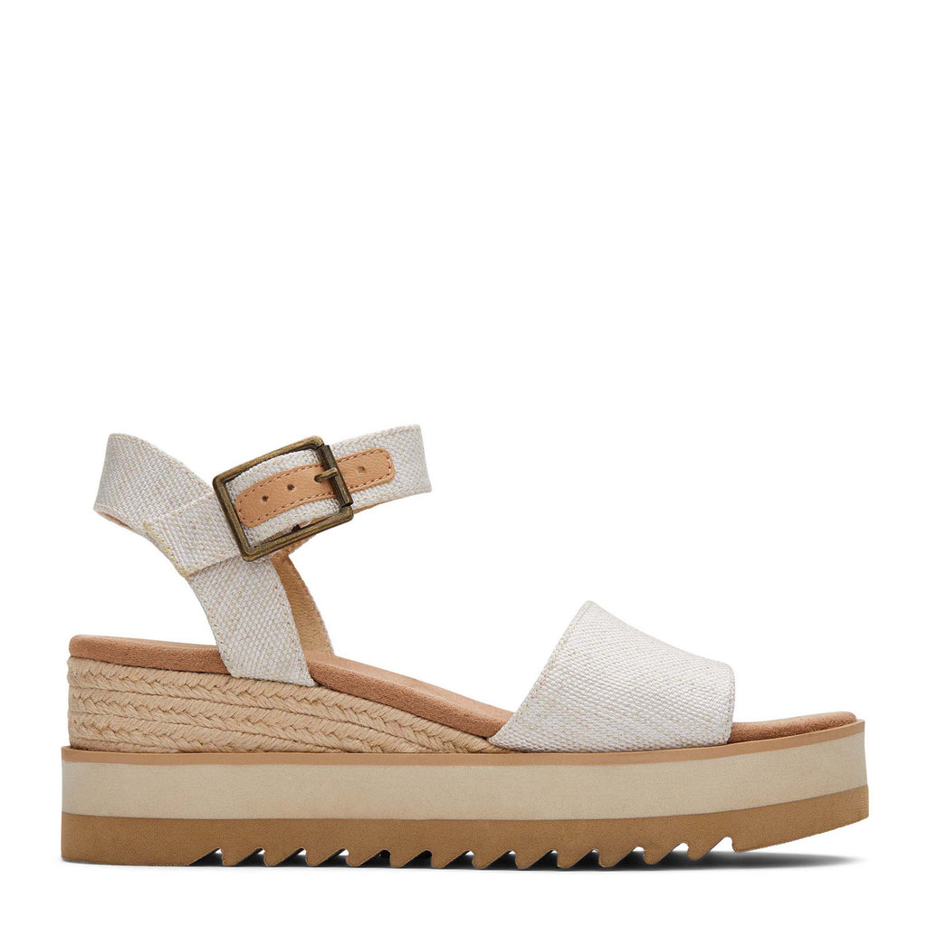 Women's TOMS Diana Sandal - Wide Width NATURAL FABRIC 10021083