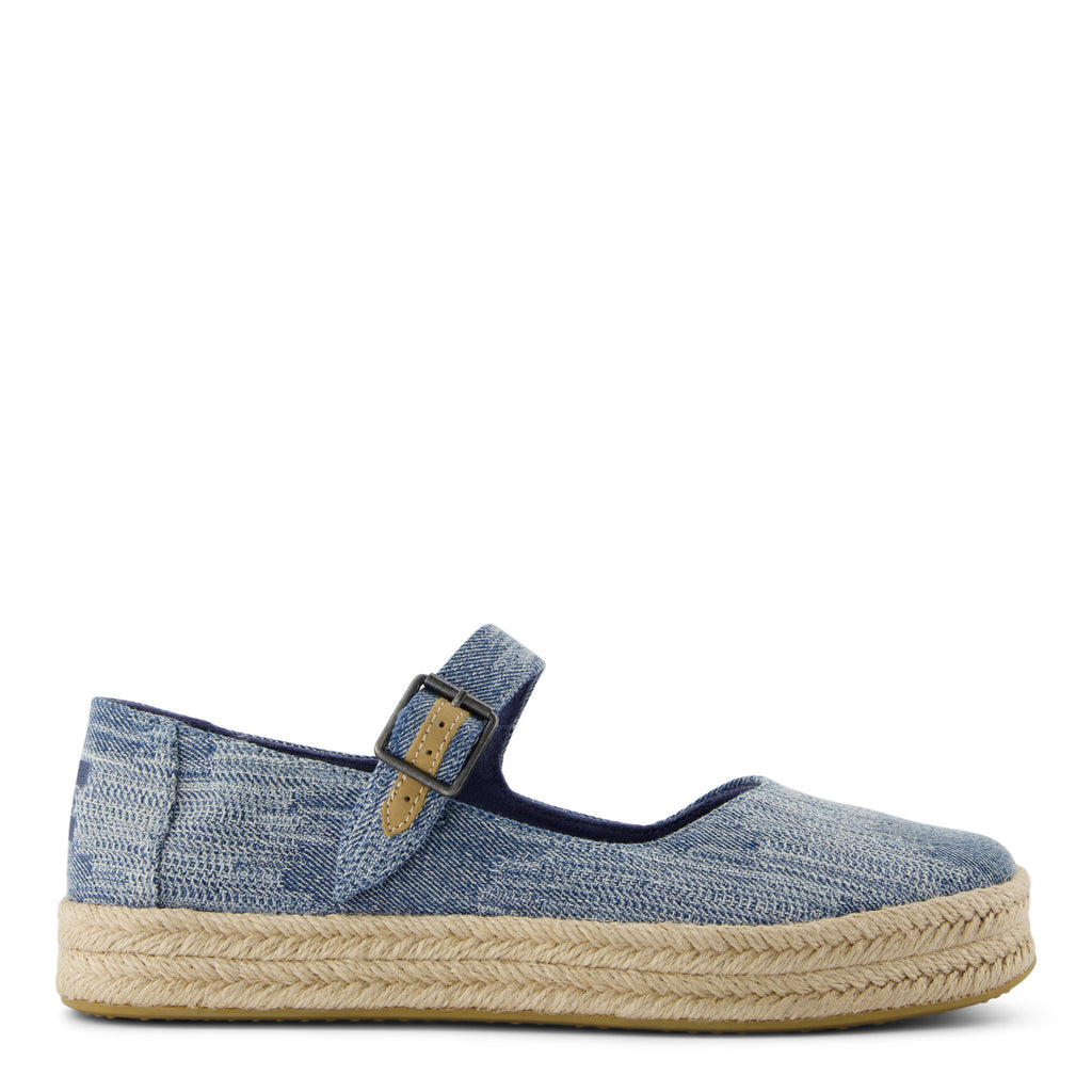 Women's TOMS Carolina Espadrille Mary Jane DARK SKY DENIM 10021873