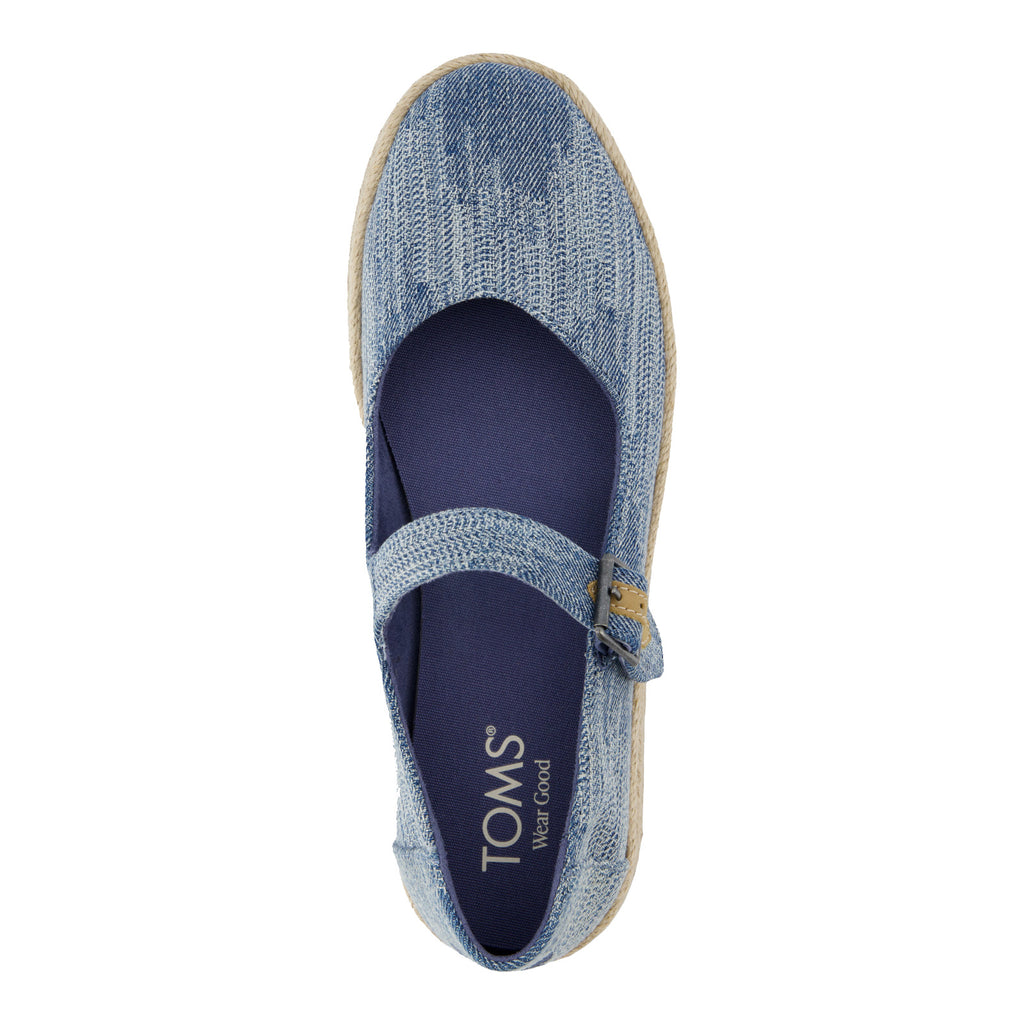 Women's TOMS Carolina Espadrille Mary Jane DARK SKY DENIM 10021873