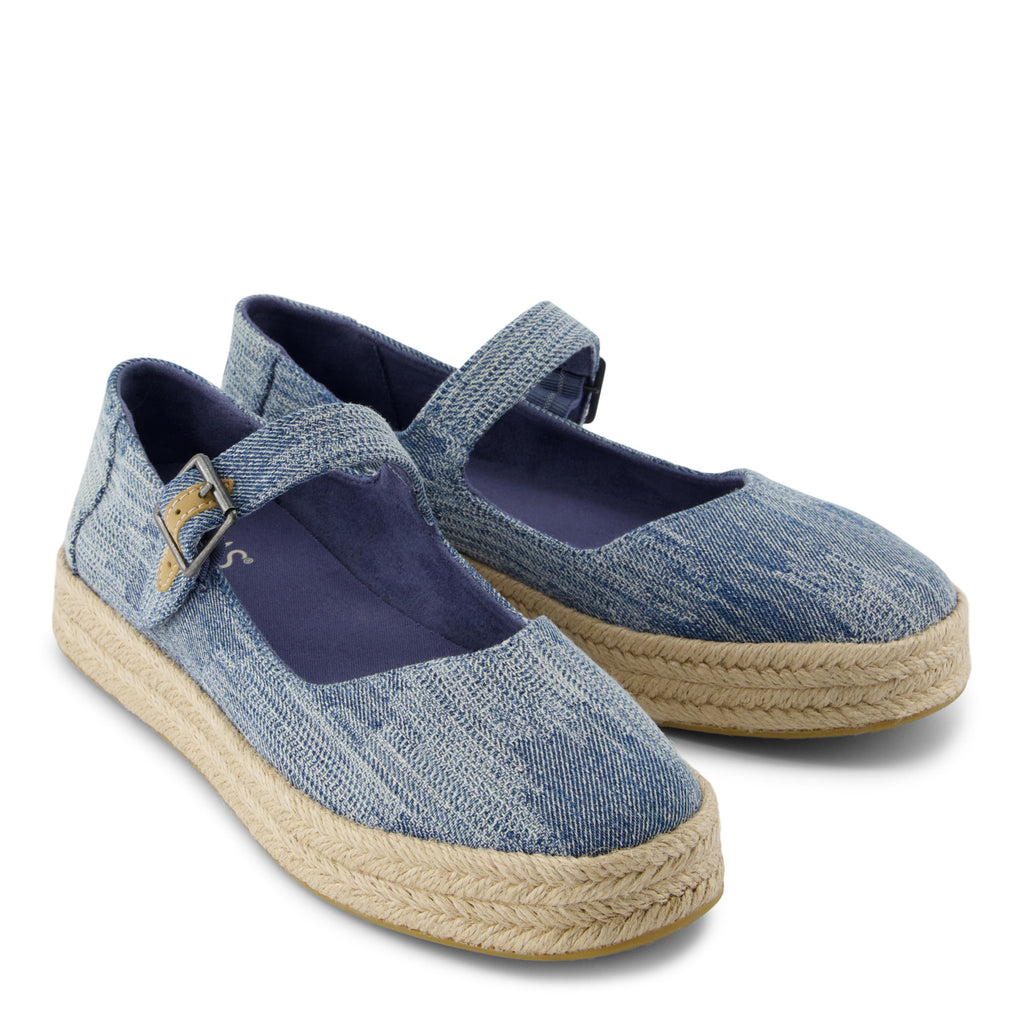 Women's TOMS Carolina Espadrille Mary Jane DARK SKY DENIM 10021873