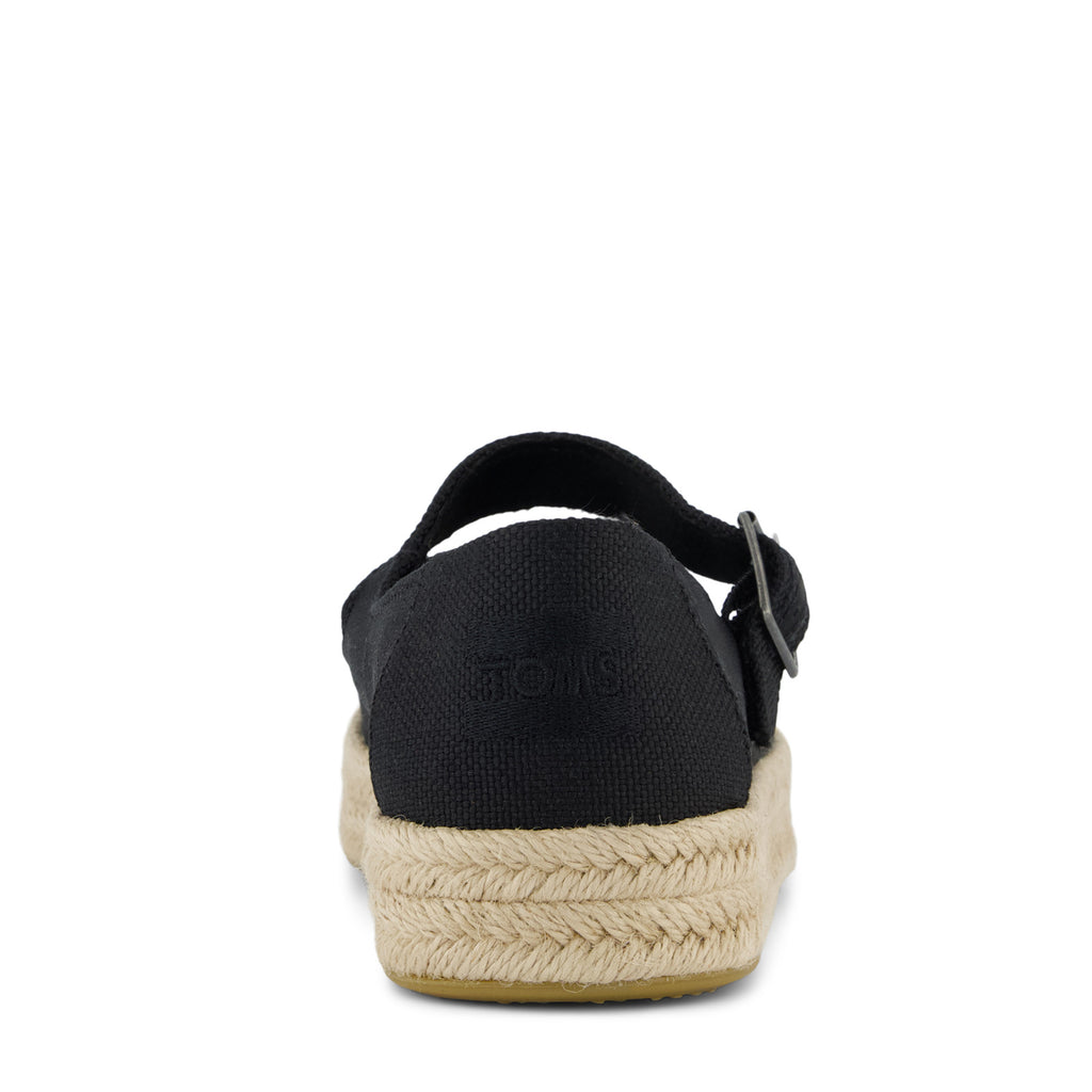 Women's TOMS Carolina Espadrille Mary Jane BLACK CANVAS 10021878