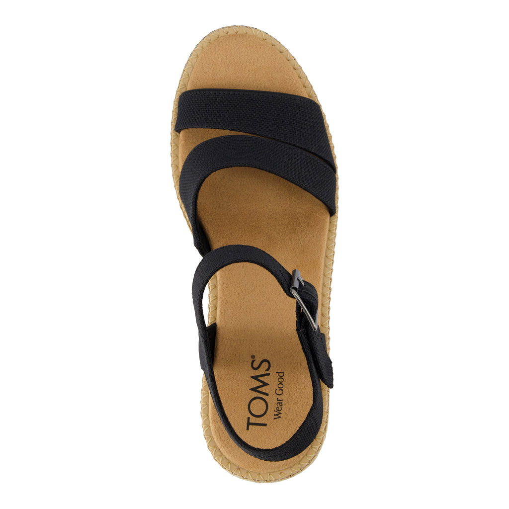 Women's TOMS Darya Sandal BLACK 10021952