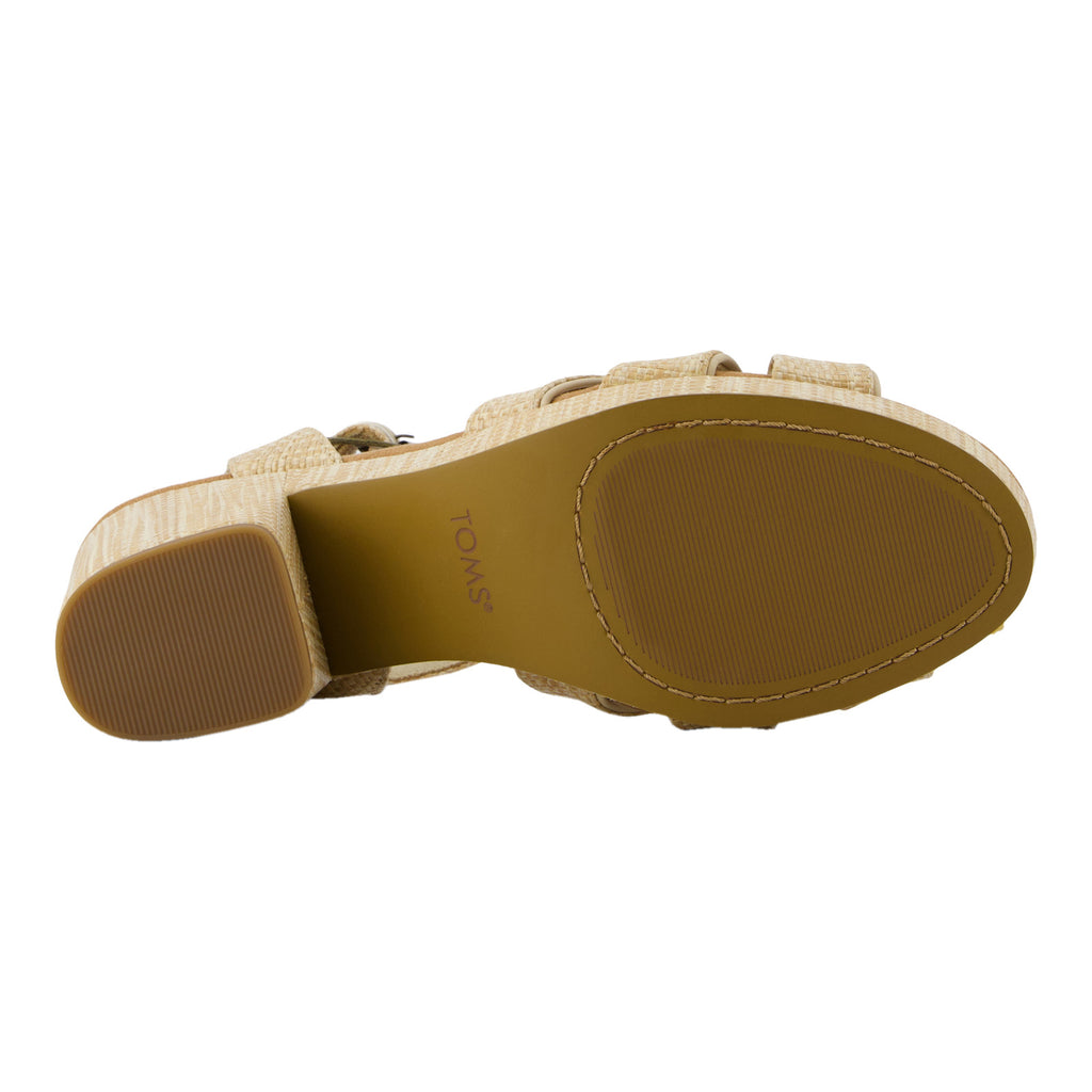 Women's Toms Majorca Strappy Heeled Sandal NATURAL 10021953