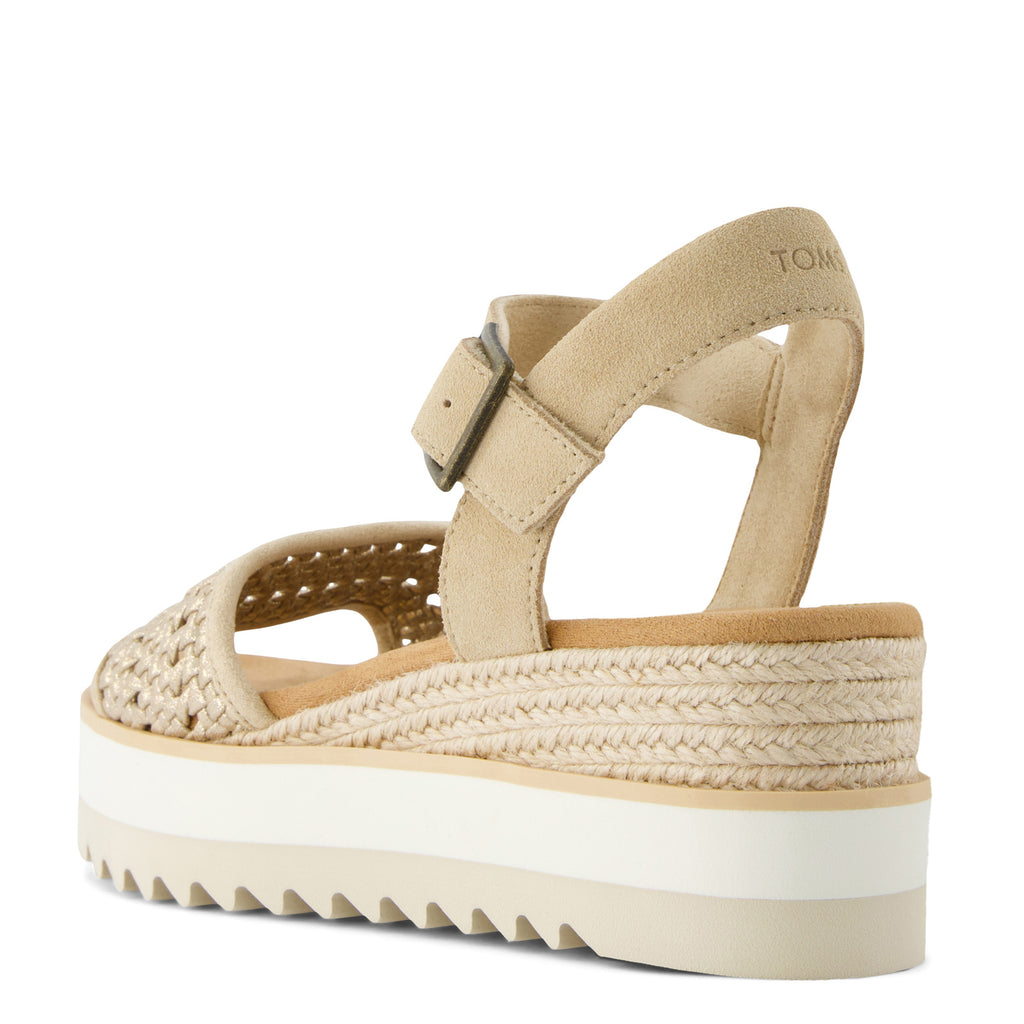 Women's TOMS Diana Sandal Champagne Woven 10021959