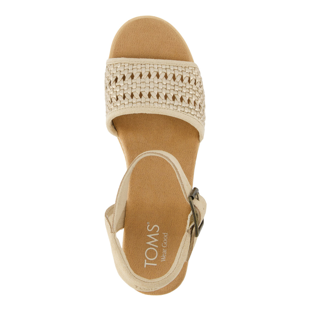 Women's TOMS Diana Sandal Champagne Woven 10021959