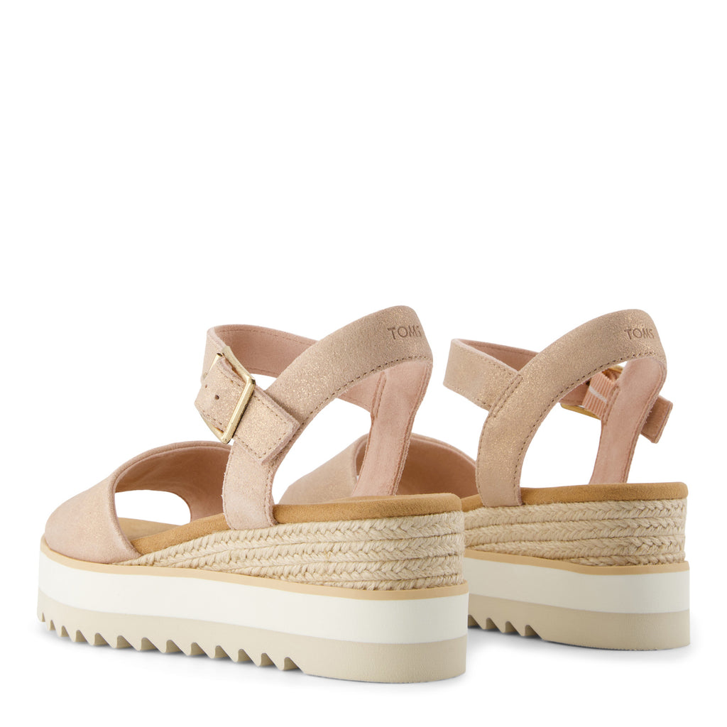 Women's TOMS Diana Sandal PALE ROSE METALLIC 10021962