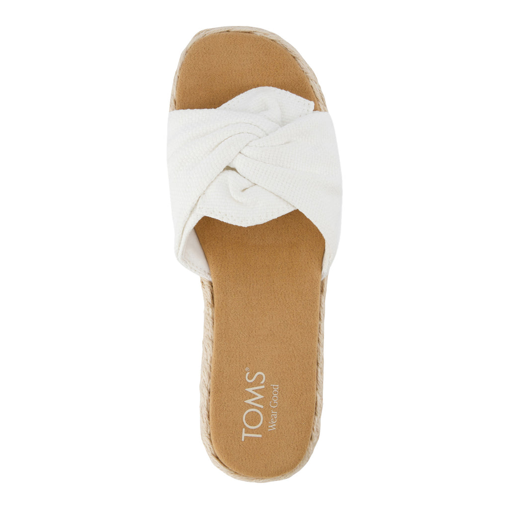 Women's TOMS Abby Slide Sandal WHITE 10021972