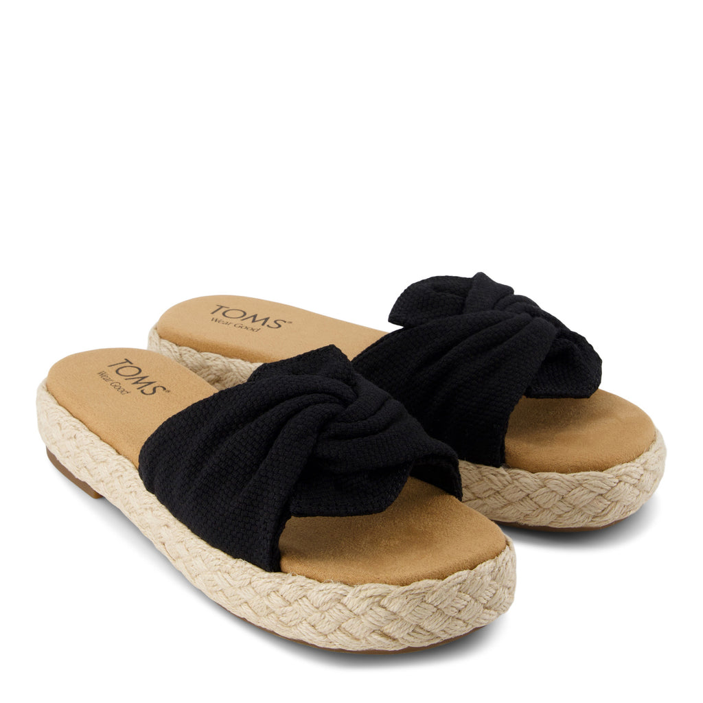 Women's TOMS Abby Slide Sandal BLACK 10021978