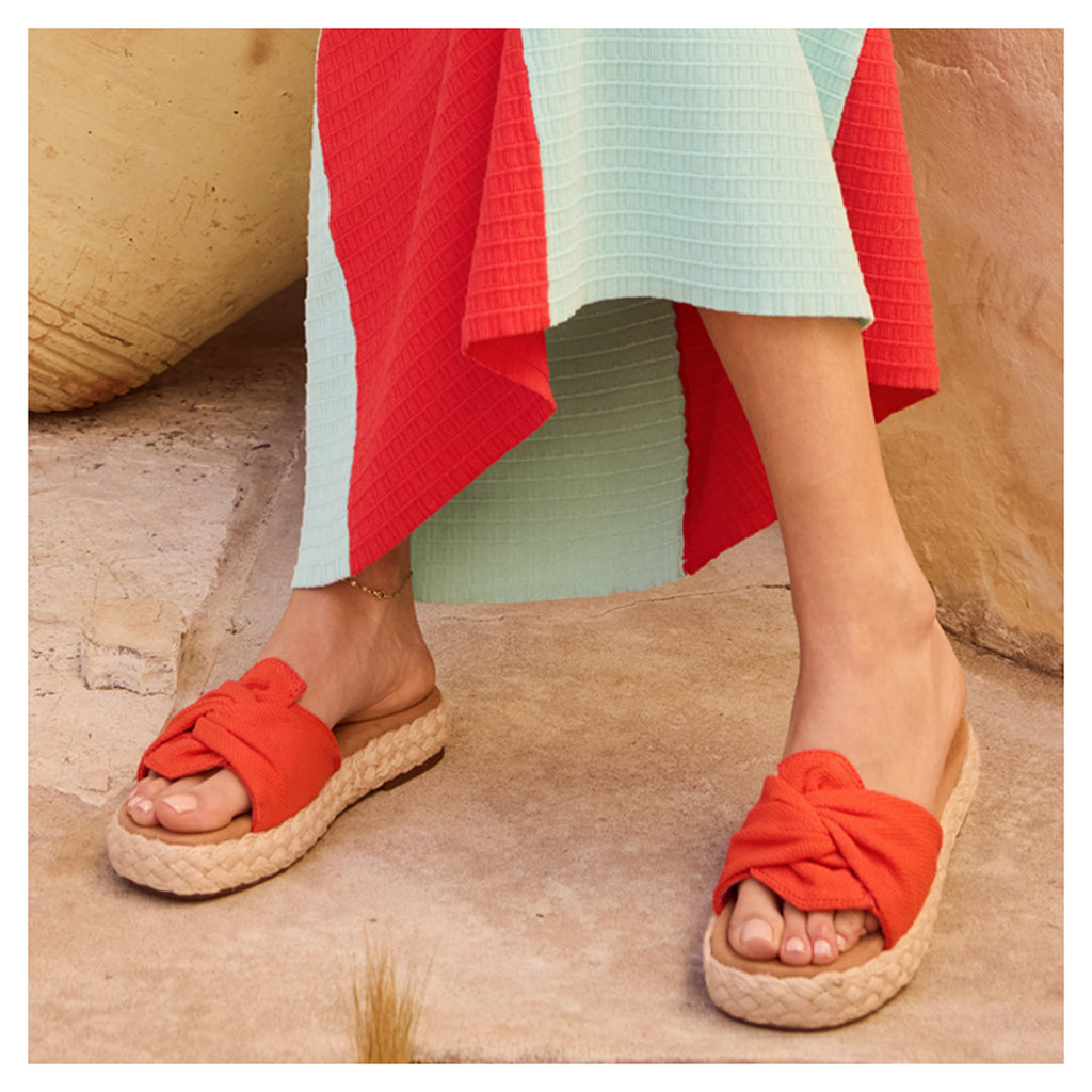 Women's TOMS Abby Slide Sandal FLAME 10021981