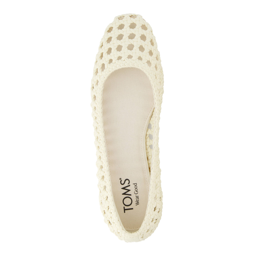 Women's TOMS Briella Woven Flat NATURAL 10021998