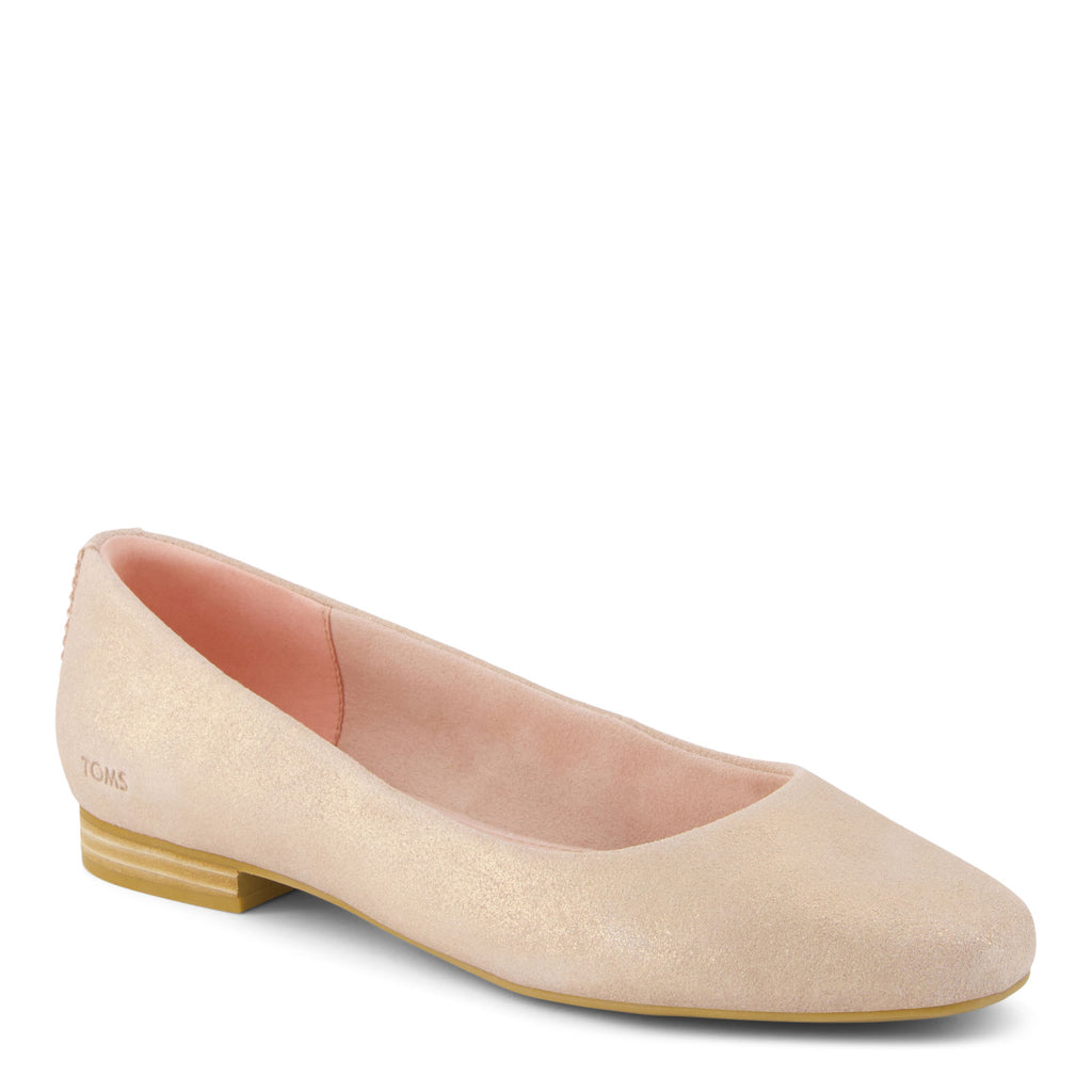 Women's TOMS Briella Flat ROSE LEATHER 10022018