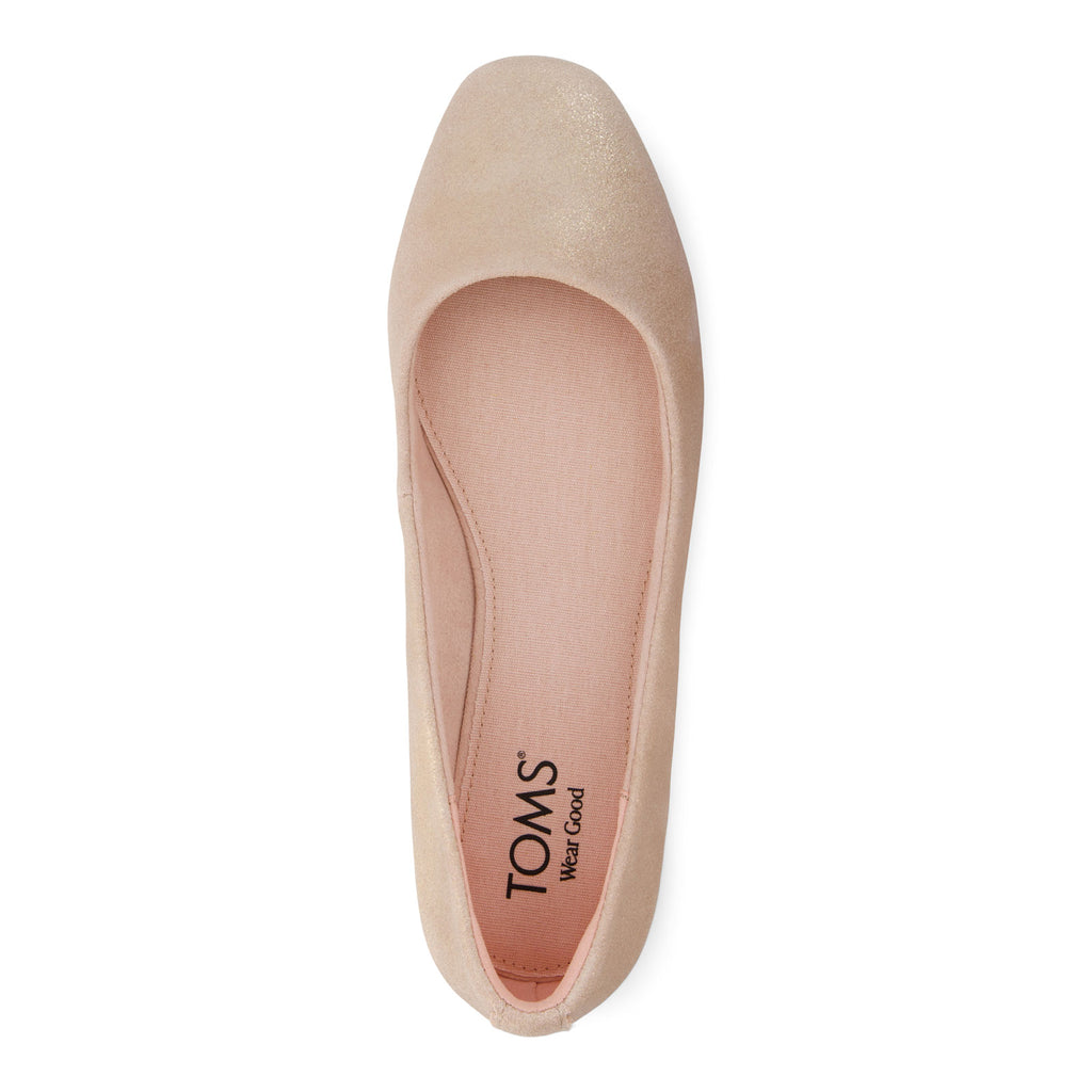 Women's TOMS Briella Flat ROSE LEATHER 10022018