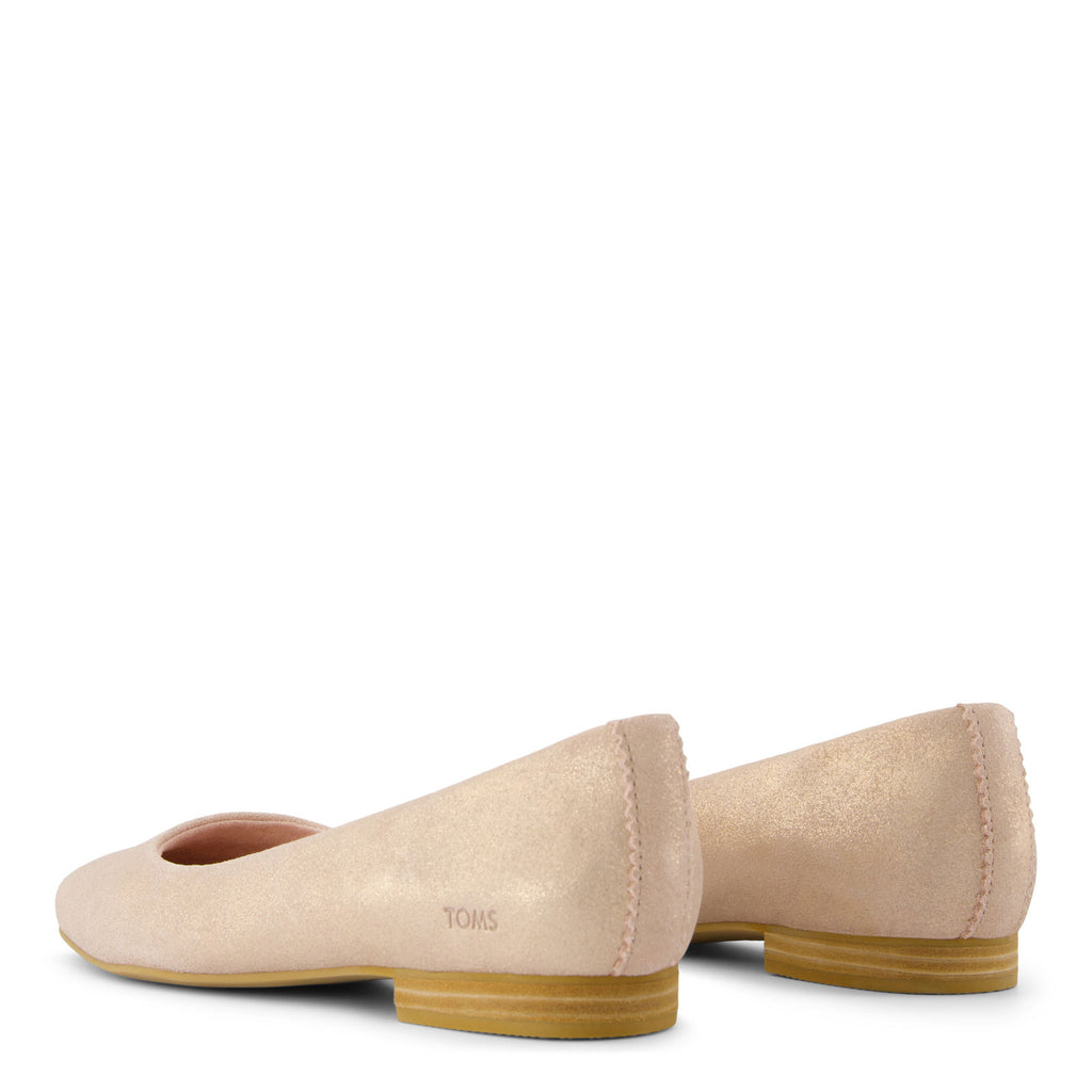 Women's TOMS Briella Flat ROSE LEATHER 10022018
