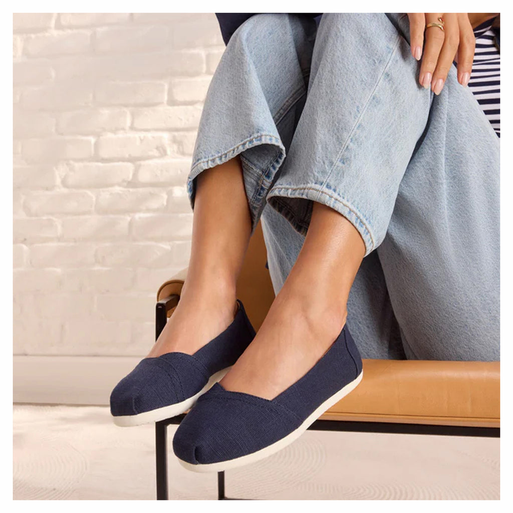 Women's TOMS Alpargata Ballet Flat NAVY 10023039