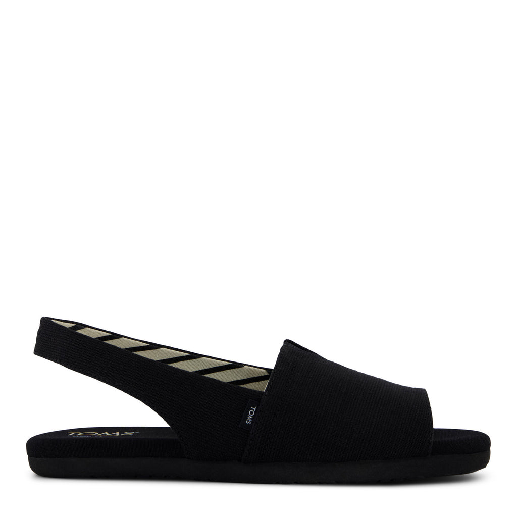 Women's TOMS Alpargata Slingback Sandal BLACK 10023058