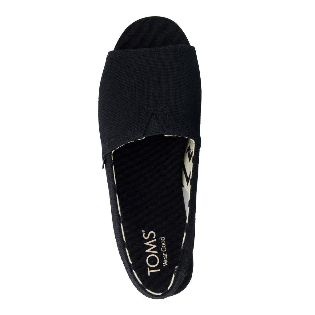 Women's TOMS Alpargata Slingback Sandal BLACK 10023058