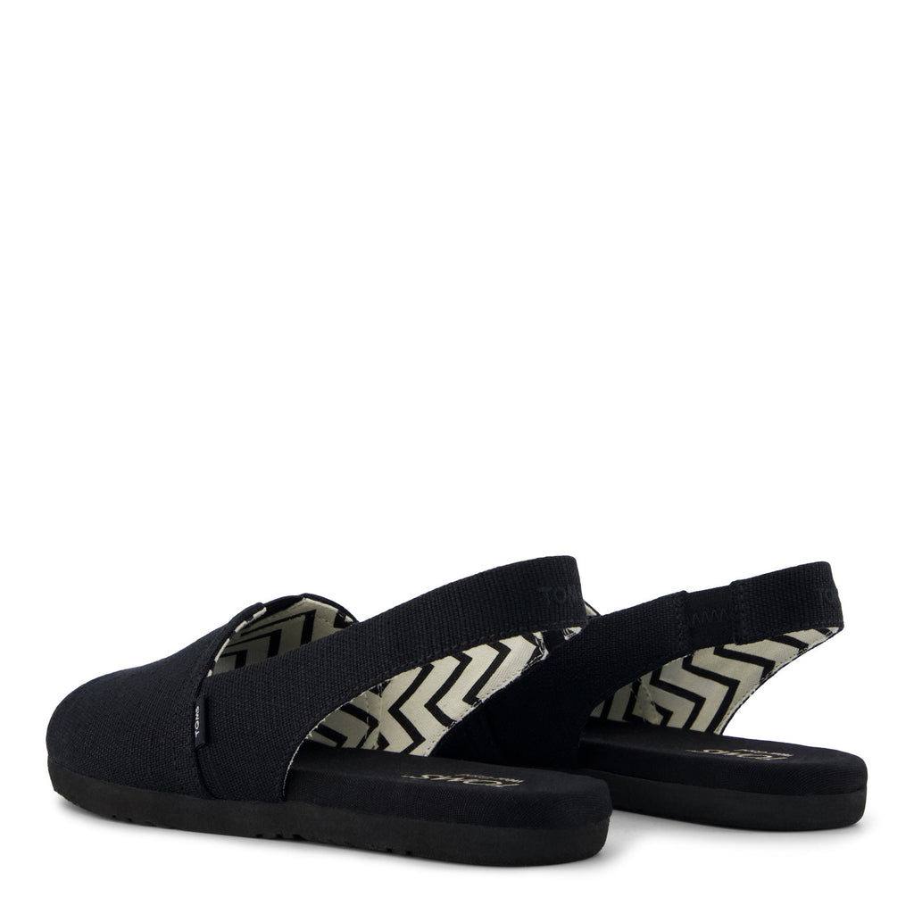 Women's TOMS Alpargata Slingback Sandal BLACK 10023058