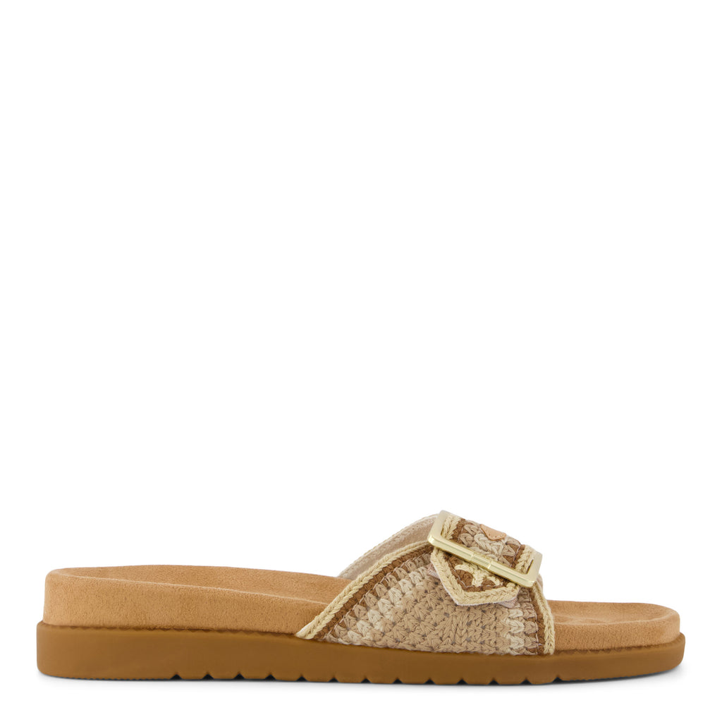 Women's TOMS Marin Slide Sandal ALMOND MULTI CROCHET 10023098