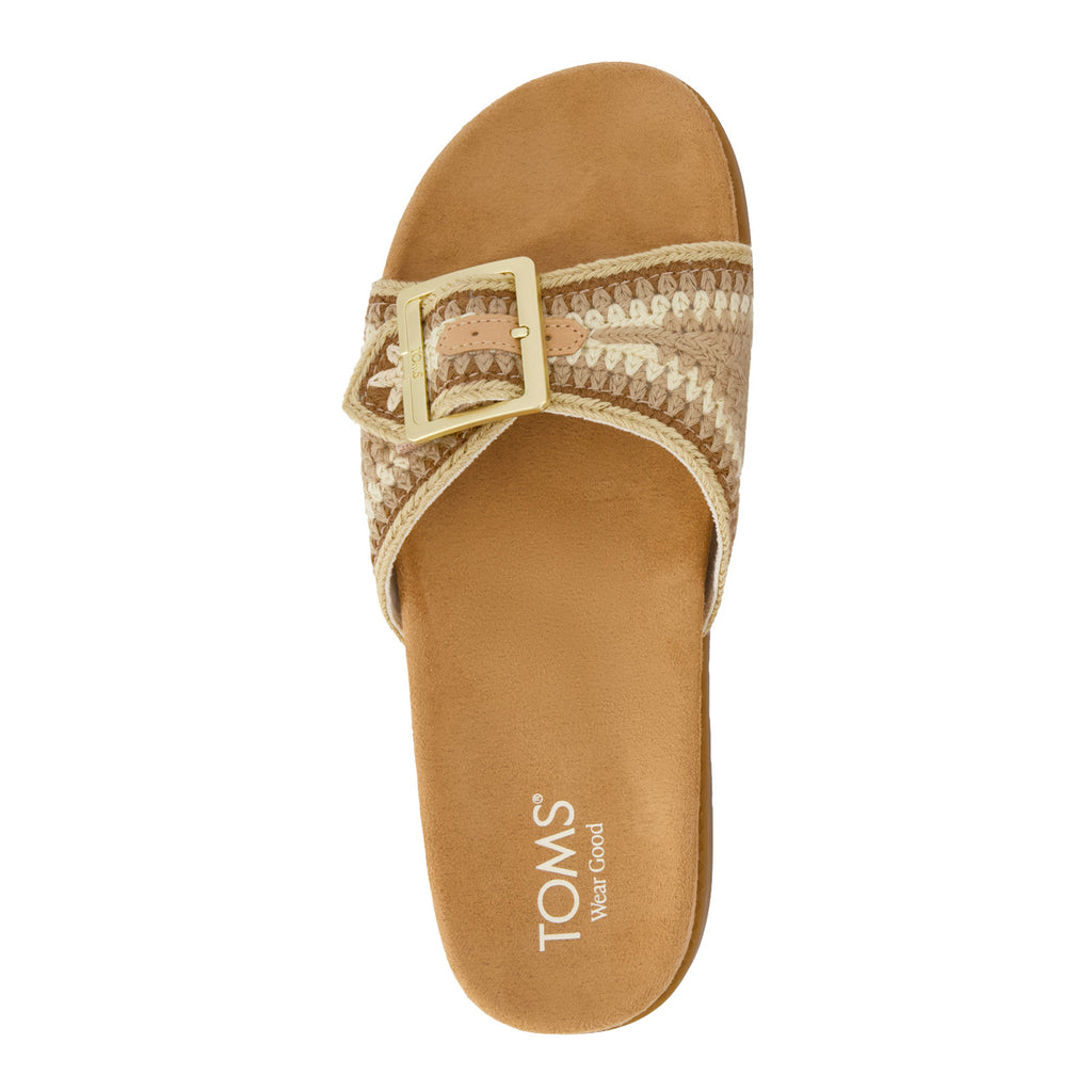 Women's TOMS Marin Slide Sandal ALMOND MULTI CROCHET 10023098