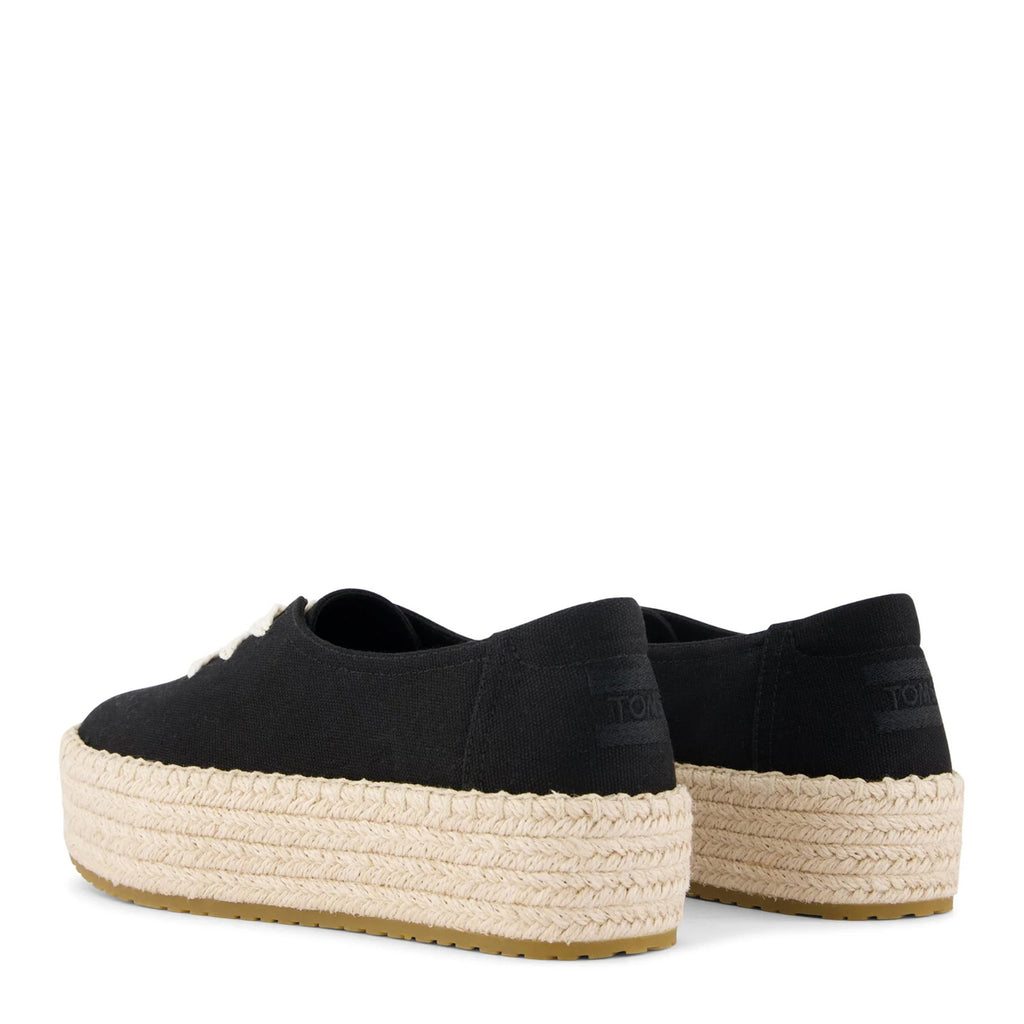 Women's TOMS Valencia Lace-Up Espadrille BLACK 10023274