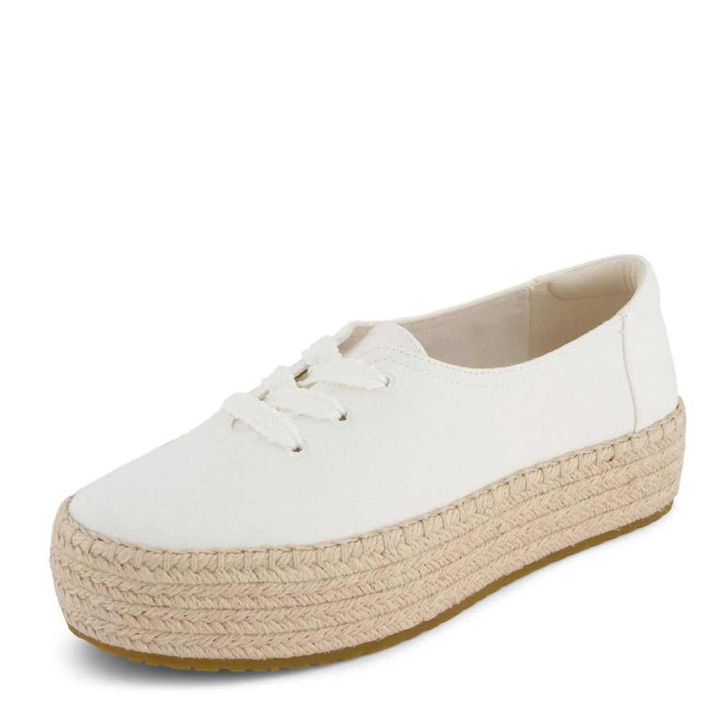 Women's TOMS Valencia Lace-Up Espadrille WHITE 10023275