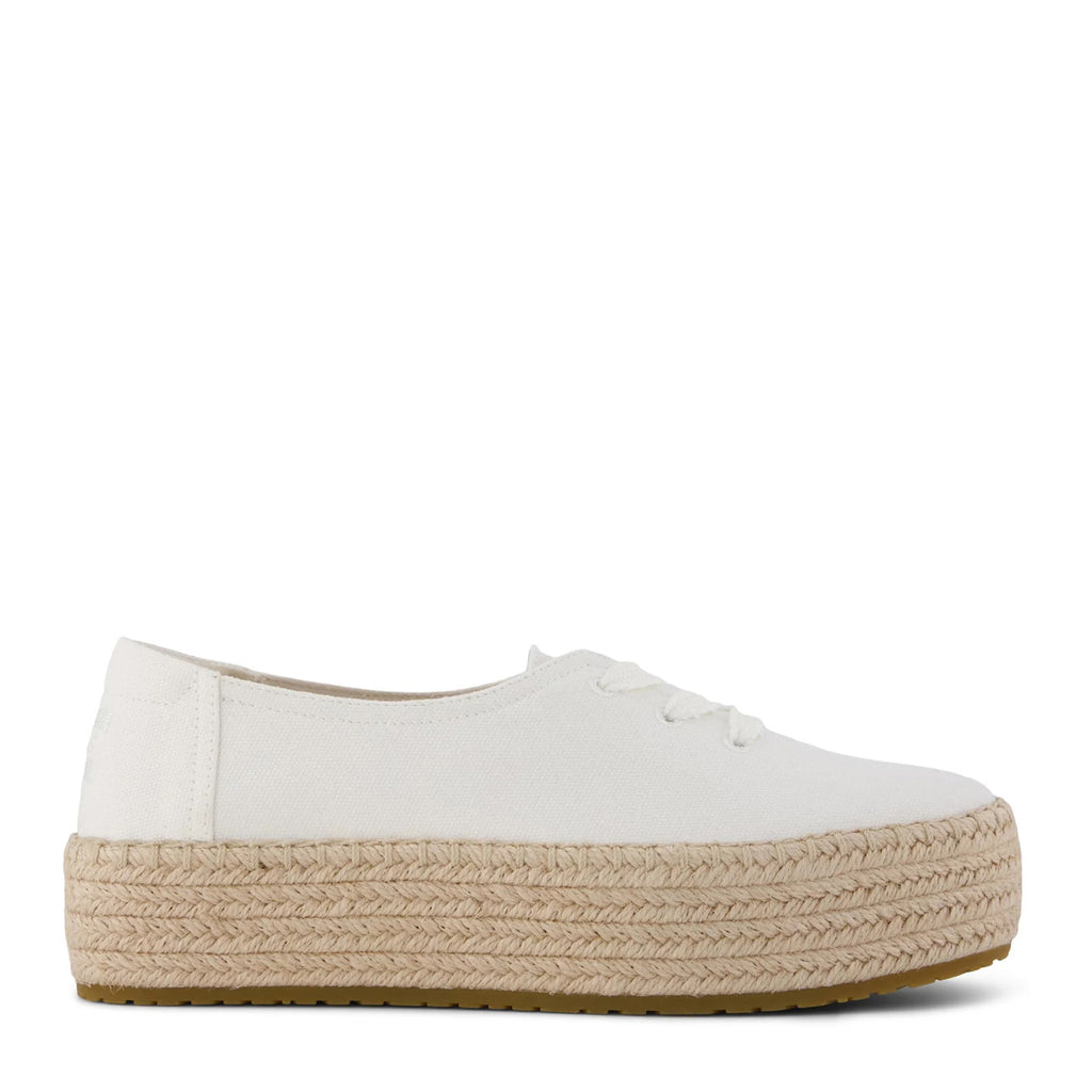 Women's TOMS Valencia Lace-Up Espadrille WHITE 10023275