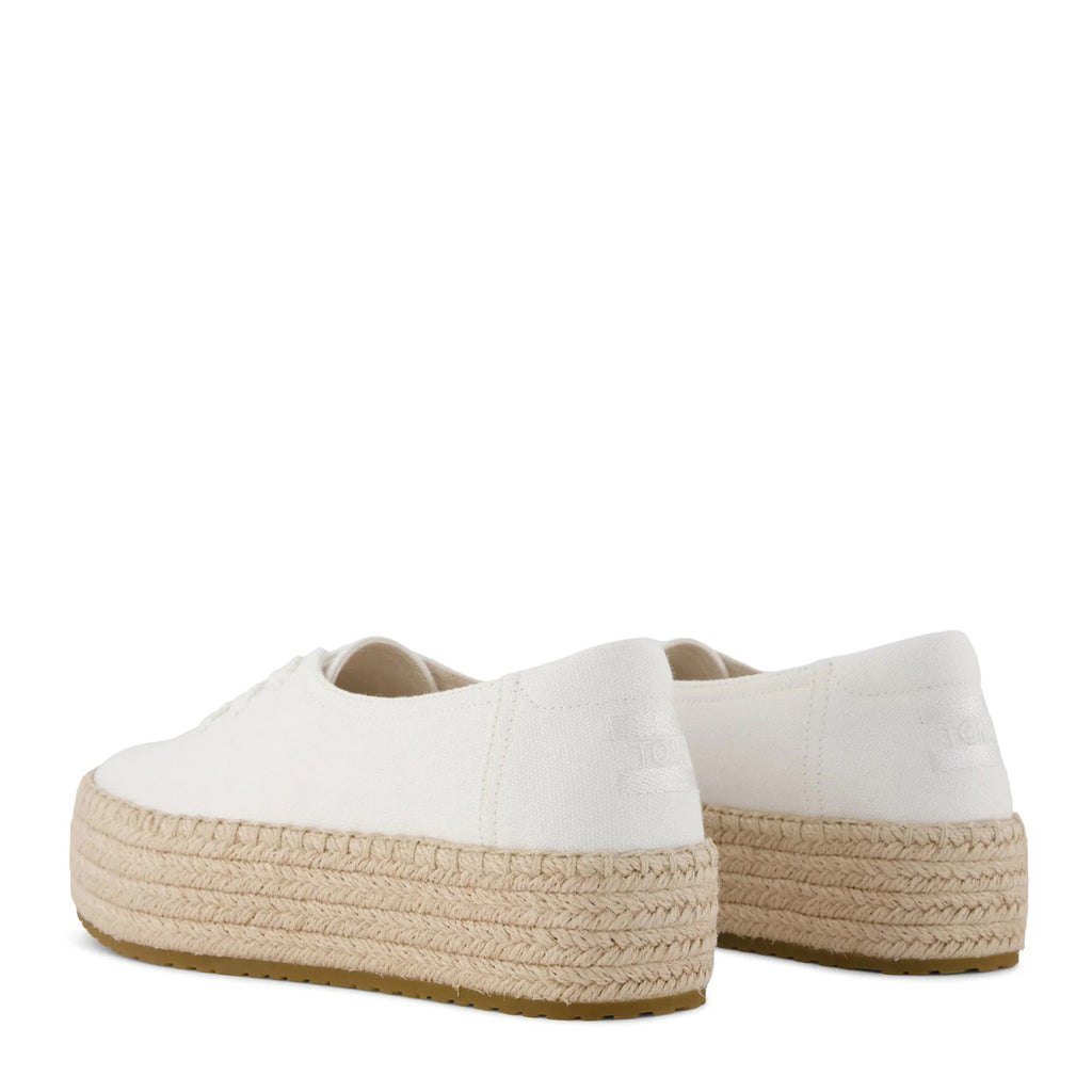Women's TOMS Valencia Lace-Up Espadrille WHITE 10023275