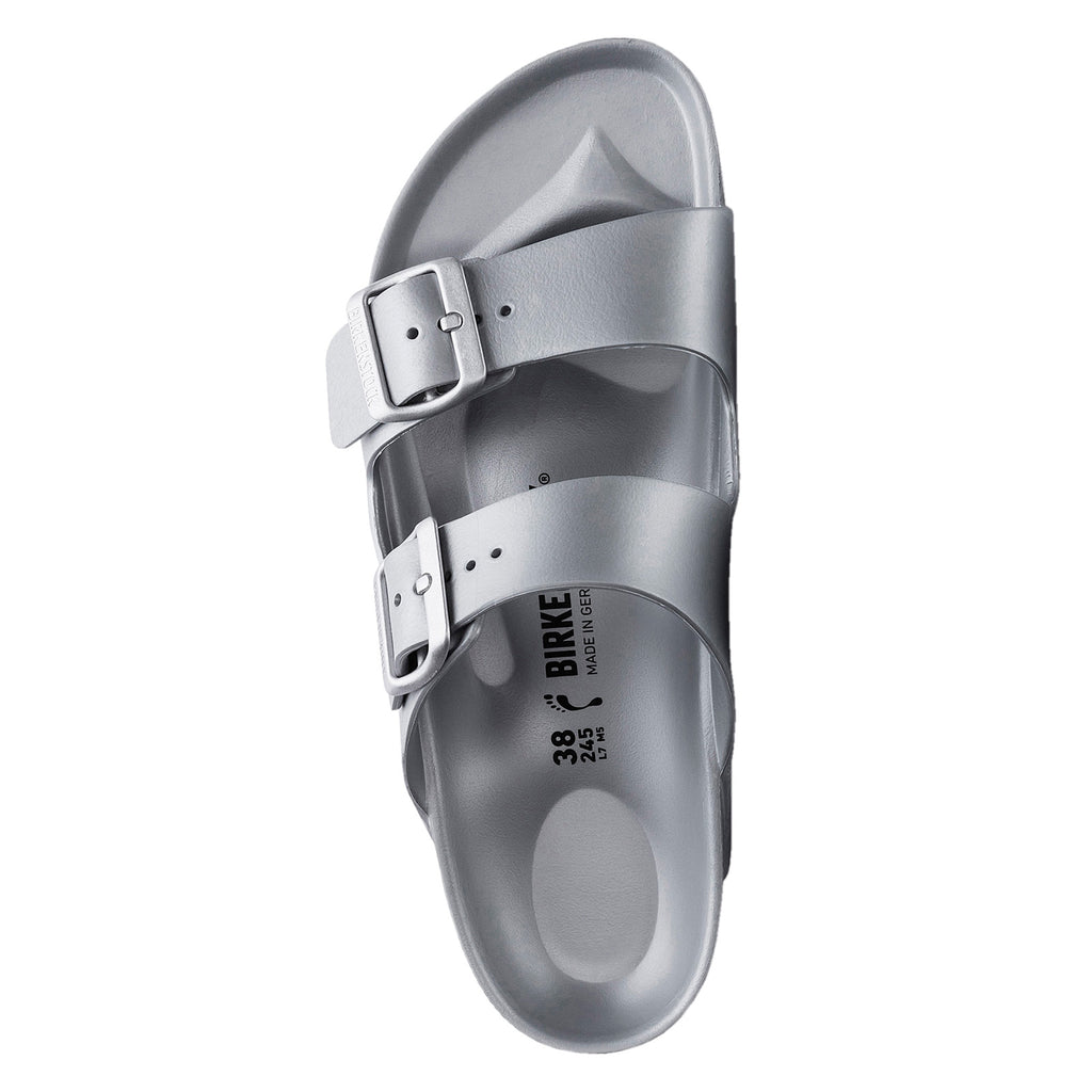 Women's Birkenstock Arizona Essentials EVA Sandal - Narrow Fit METALLIC SILVER 1003 491 N