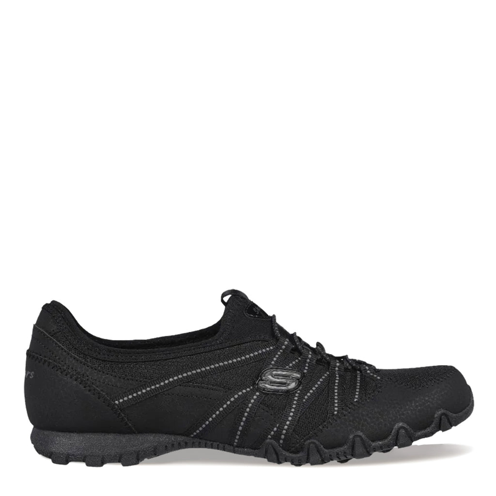 Women's Skechers Relaxed Fit: Bikers Lite - Relive Sneaker - Wide Width BLACK 100560W-BLK