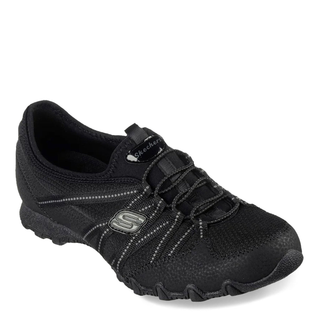 Women's Skechers Relaxed Fit: Bikers Lite - Relive Sneaker - Wide Width BLACK 100560W-BLK