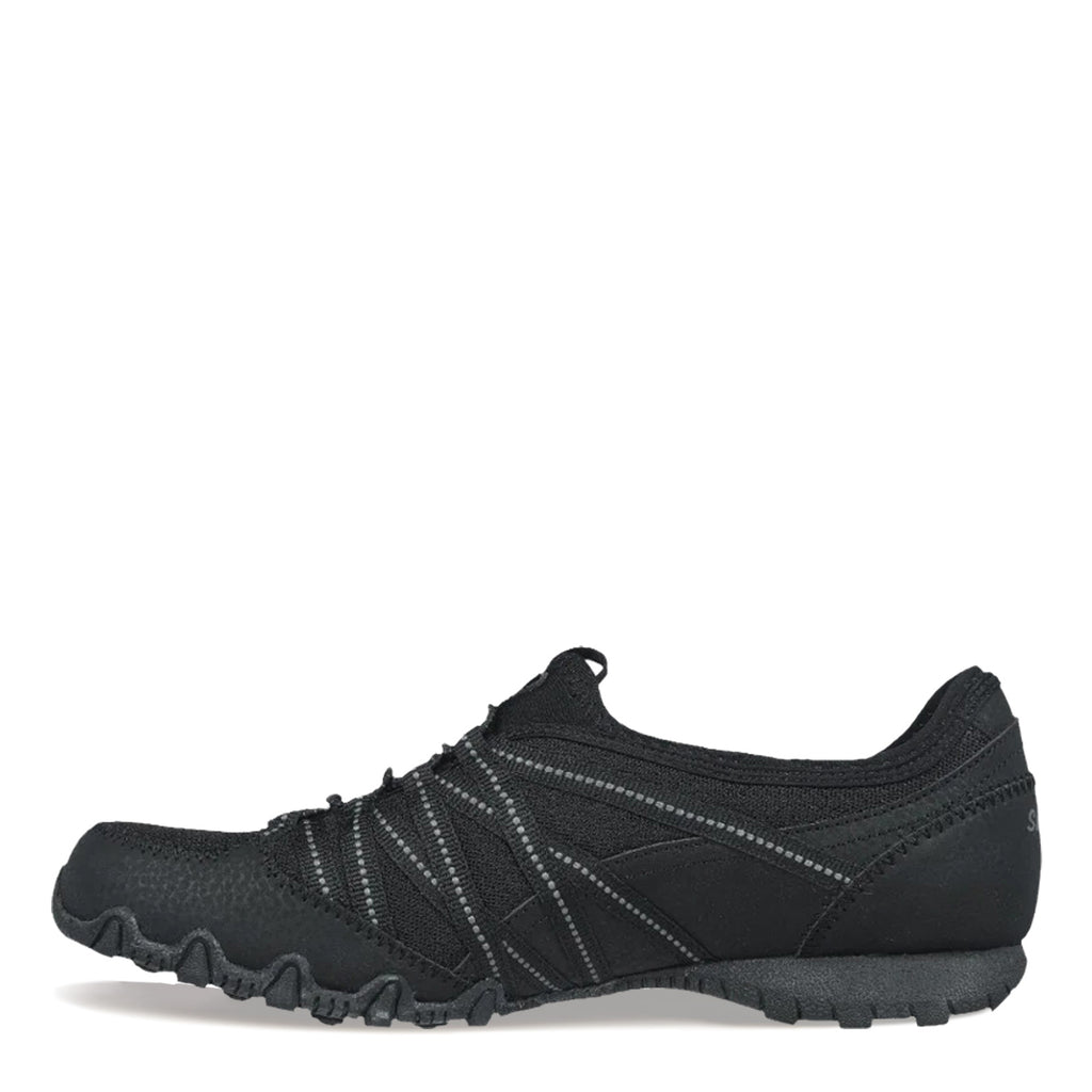 Women's Skechers Relaxed Fit: Bikers Lite - Relive Sneaker - Wide Width BLACK 100560W-BLK