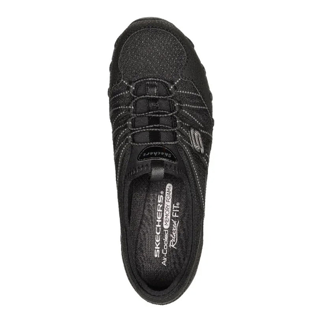 Women's Skechers Relaxed Fit: Bikers Lite - Relive Sneaker - Wide Width BLACK 100560W-BLK