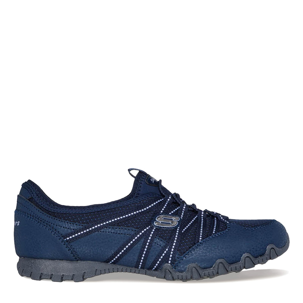Women's Skechers Relaxed Fit: Bikers Lite - Relive Sneaker - Wide Width NAVY 100560W-NVY