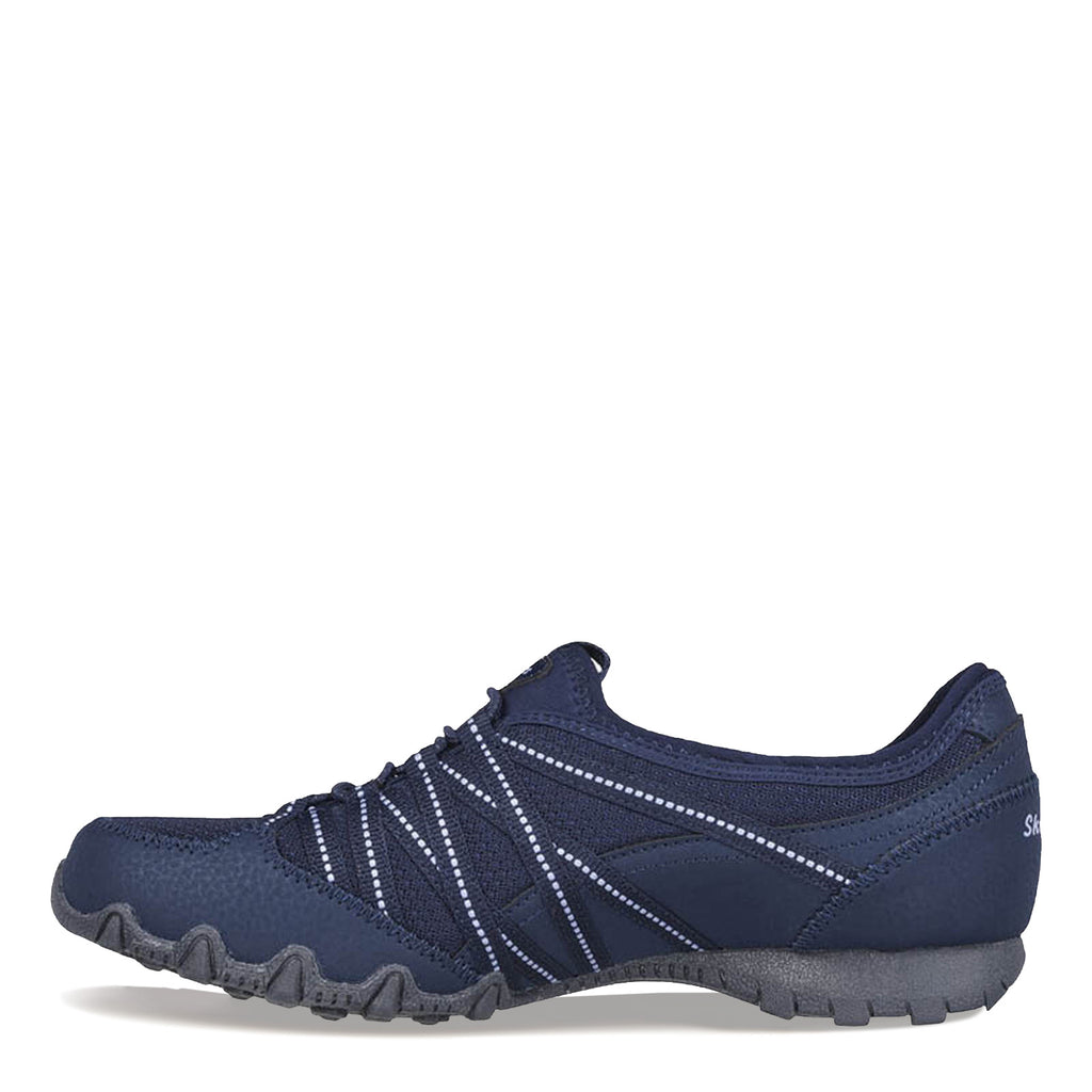 Women's Skechers Relaxed Fit: Bikers Lite - Relive Sneaker - Wide Width NAVY 100560W-NVY